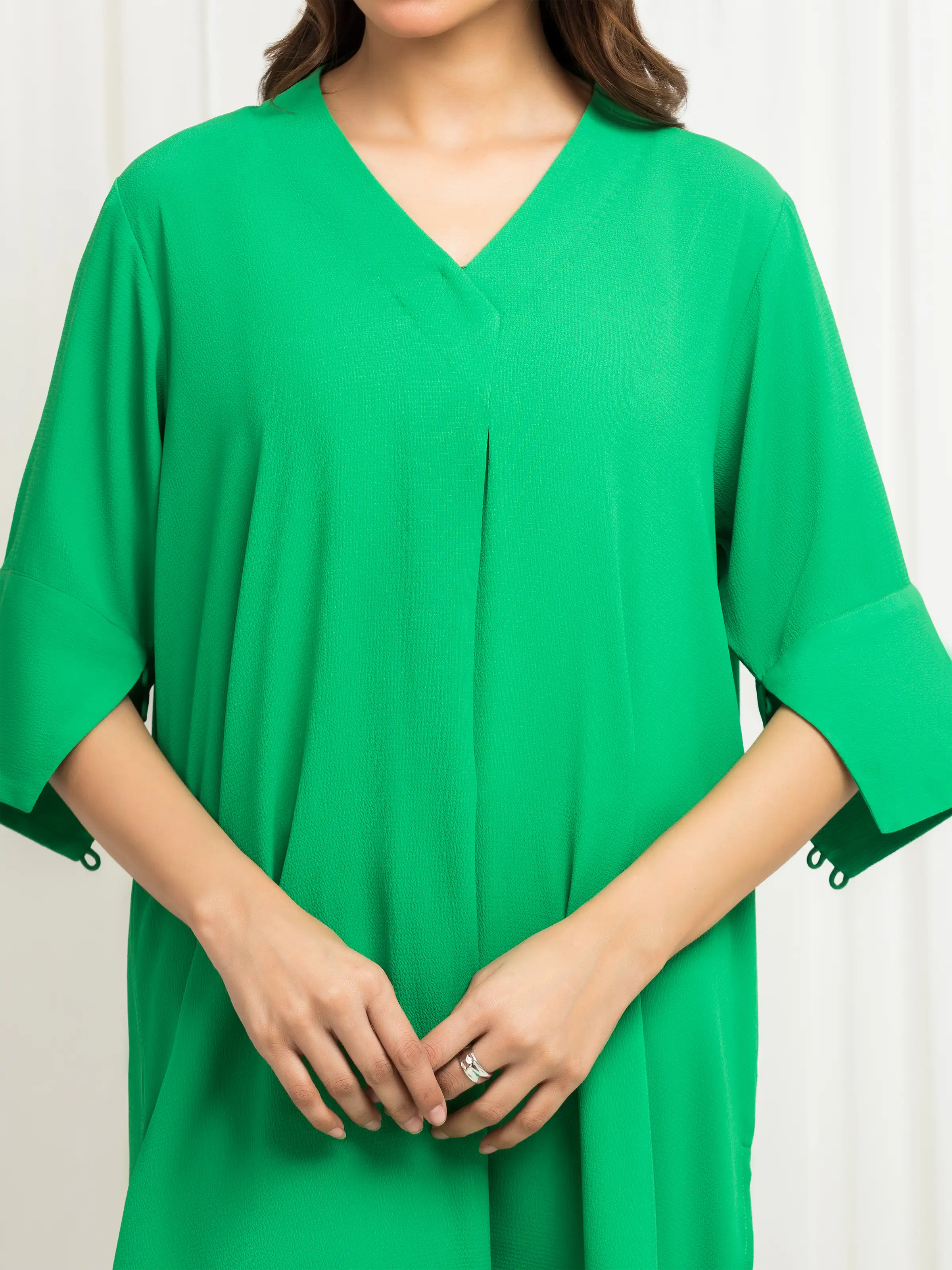 Pret Solid Crepe Chiffon Co-Ord Set - EWTKS6-86106ST - Image 3