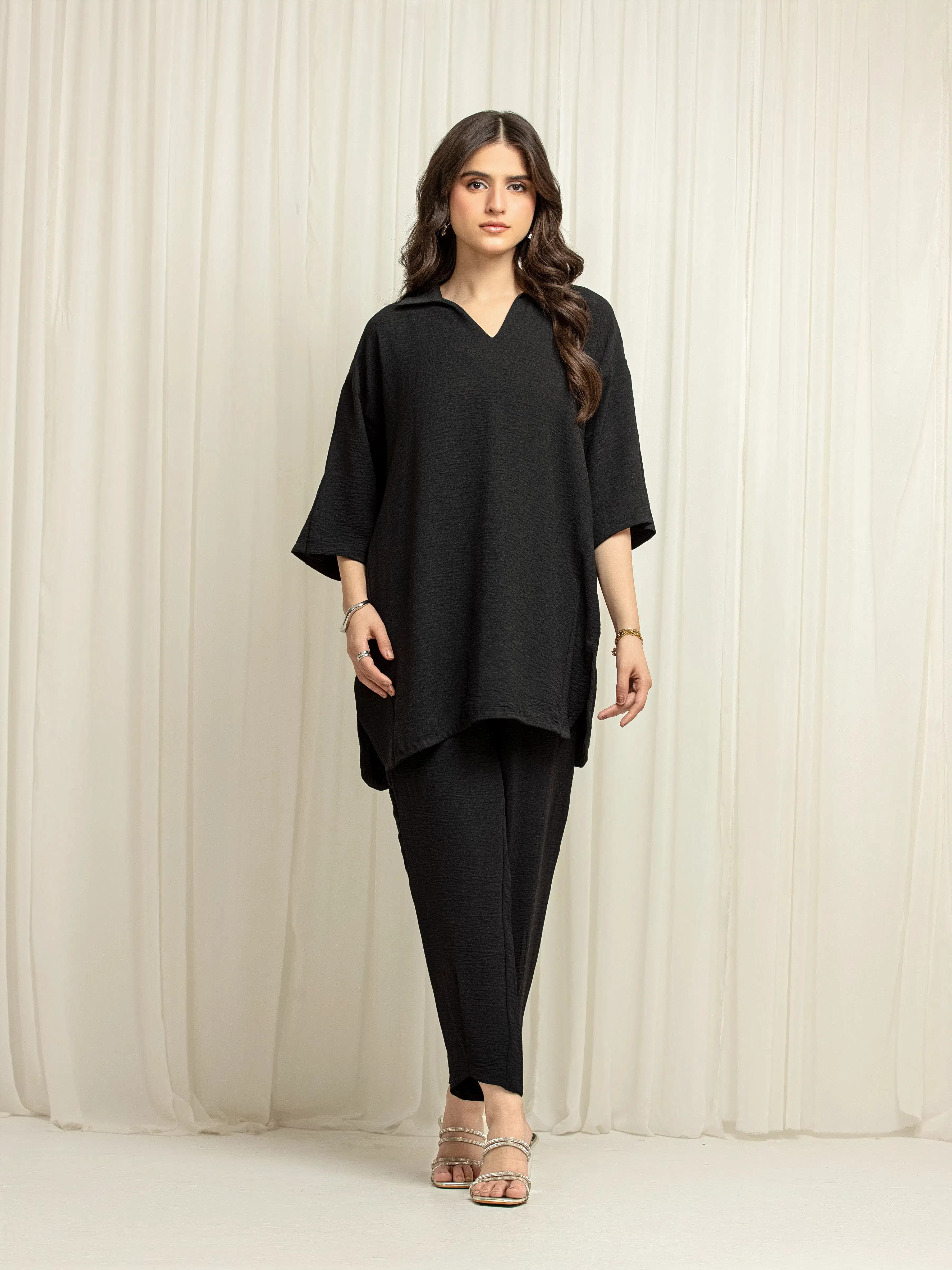 Pret Solid Crepe Co-Ord Set - EWTKS6-86113ST - Image 2