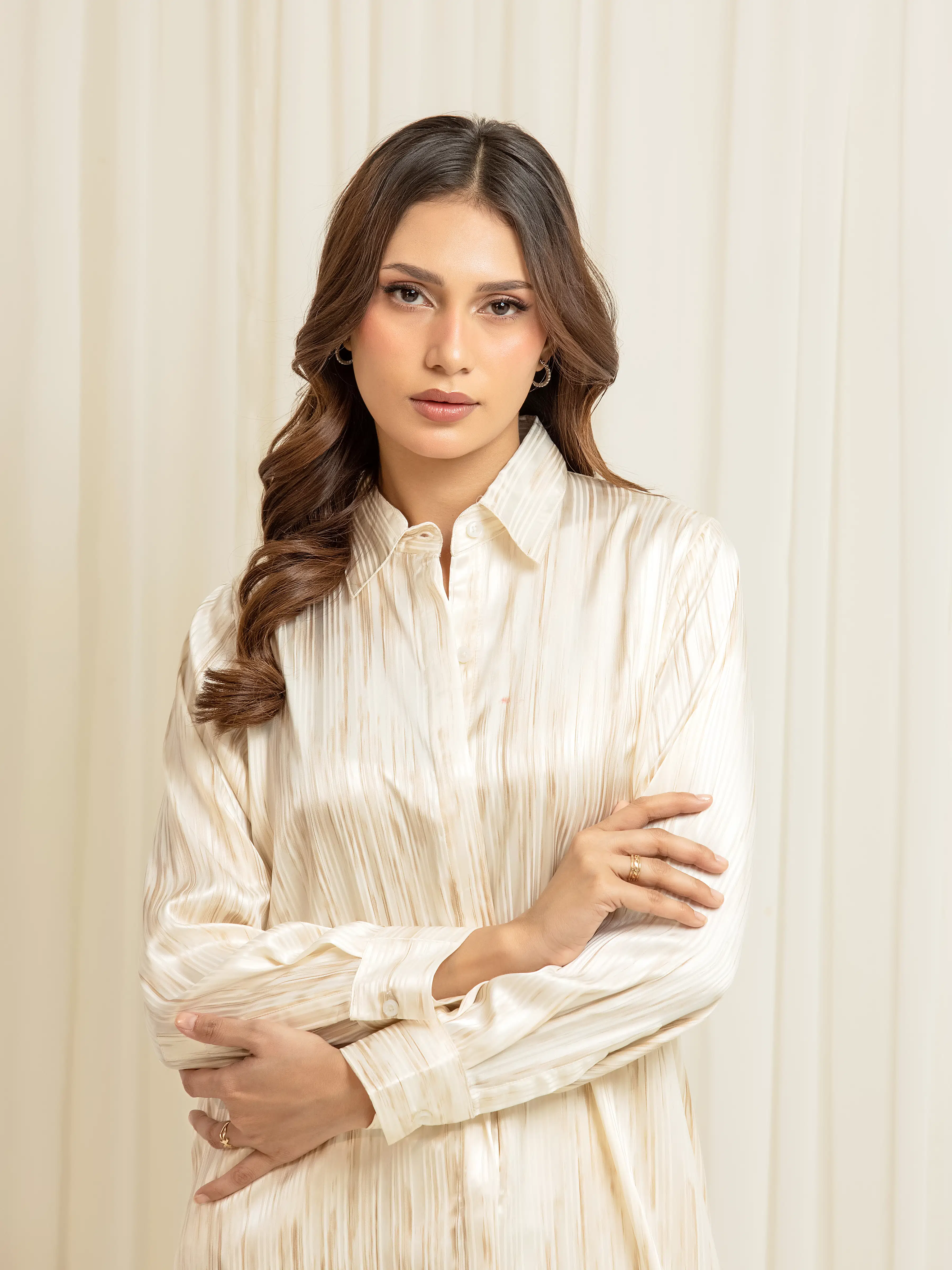 Pret Solid Silk Co-Ord Set - EWTKS6-86145ST - Image 2