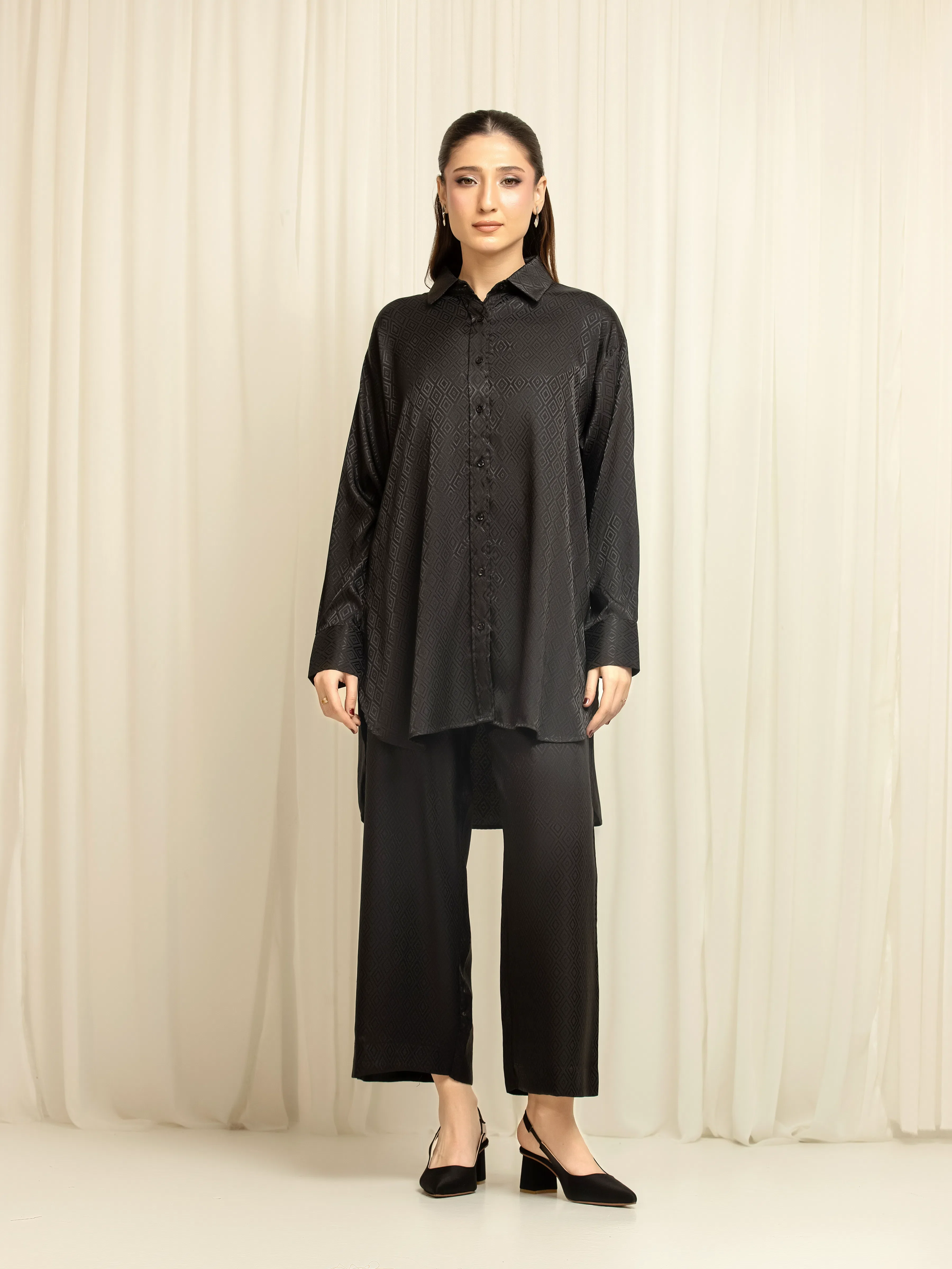 Pret Solid Silk Co-Ord Set - EWTKS6-86168ST - Image 2