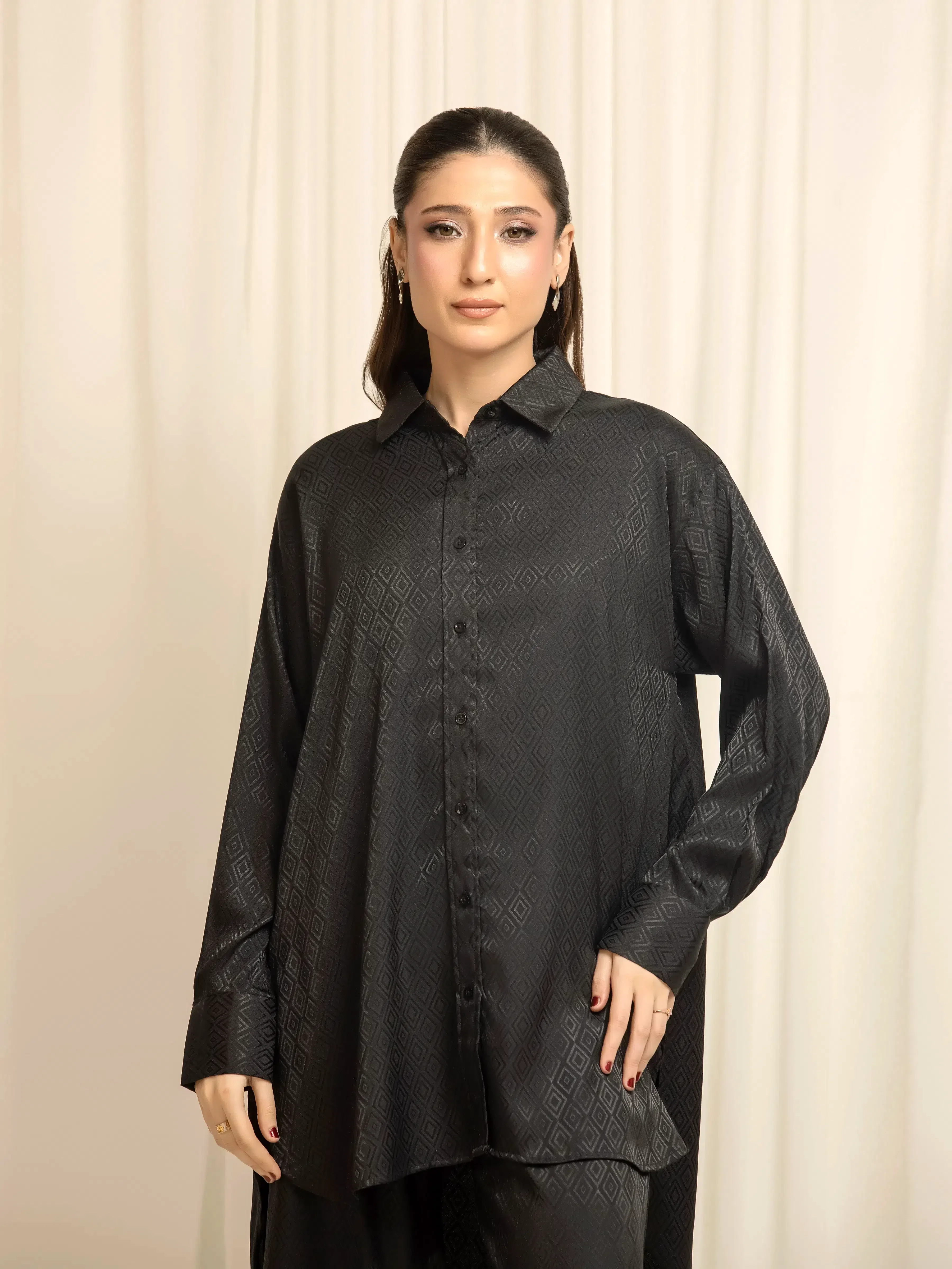 Pret Solid Silk Co-Ord Set - EWTKS6-86168ST - Image 3