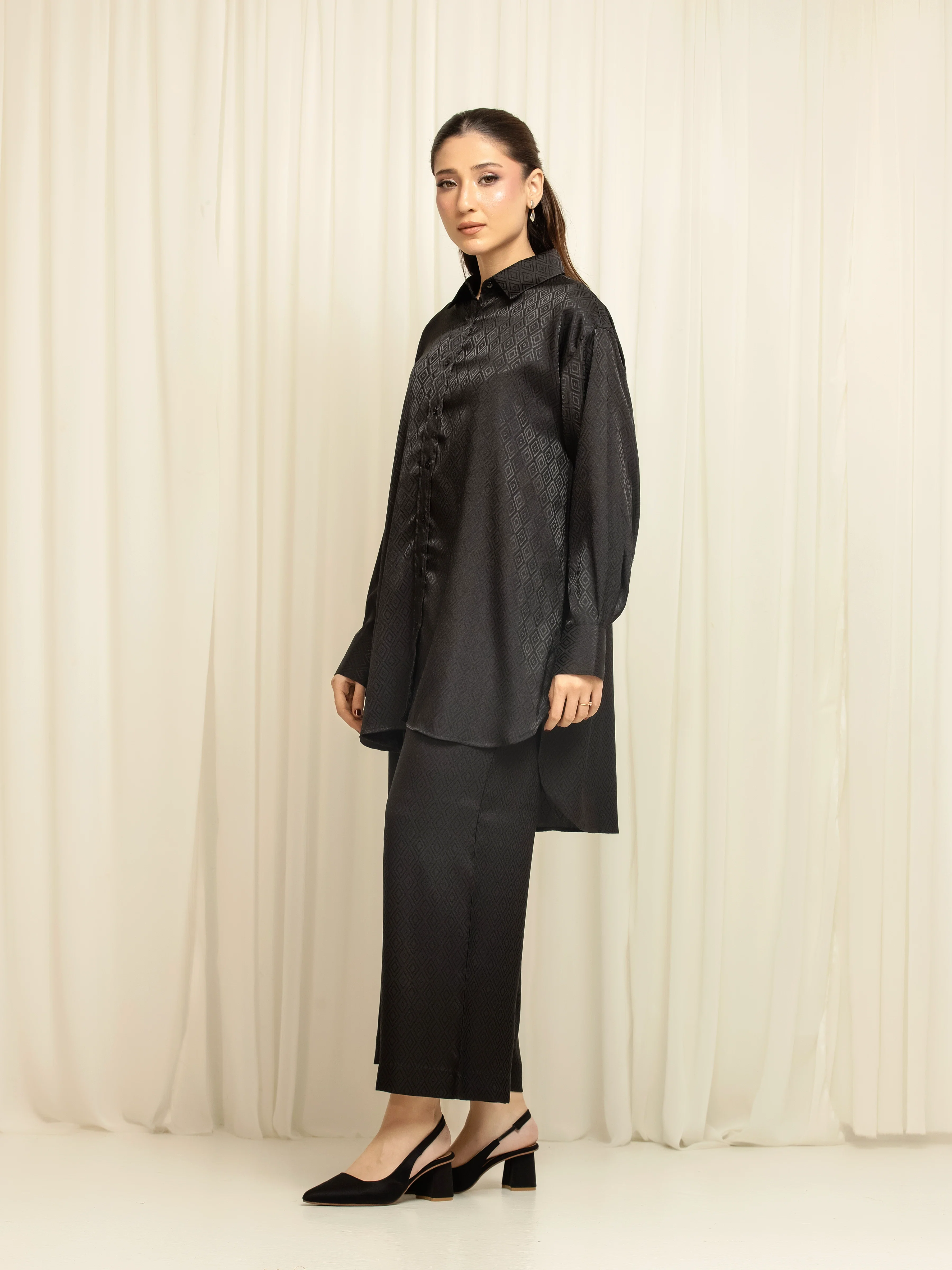 Pret Solid Silk Co-Ord Set - EWTKS6-86168ST - Image 4