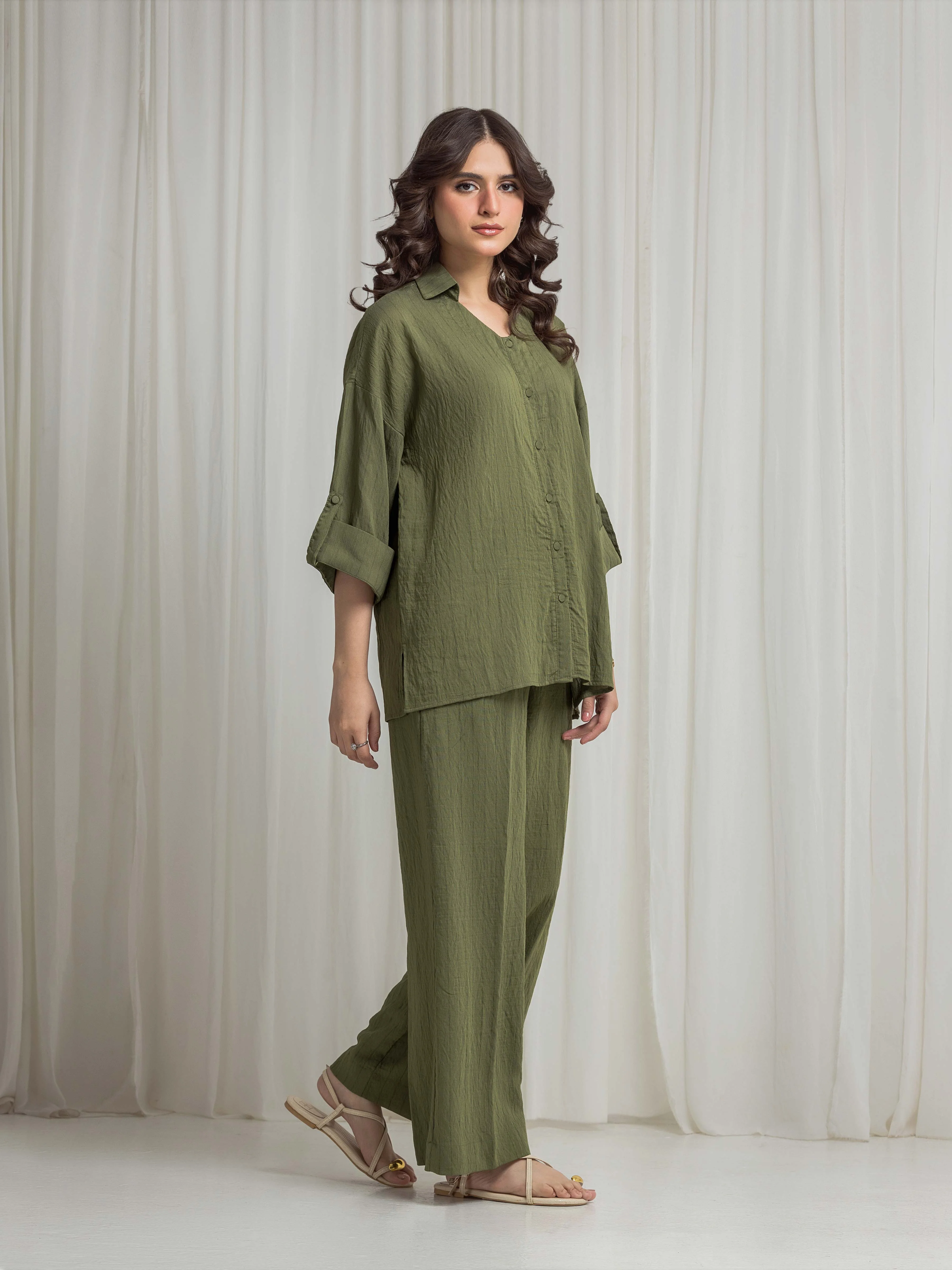 Pret Solid Viscose Co-Ord Set - EWTKS6-86255ST - Image 5