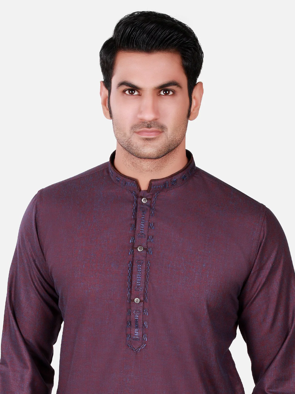 Men's Purple Shalwar Kameez - MTKS-C16S-40359 - Image 2