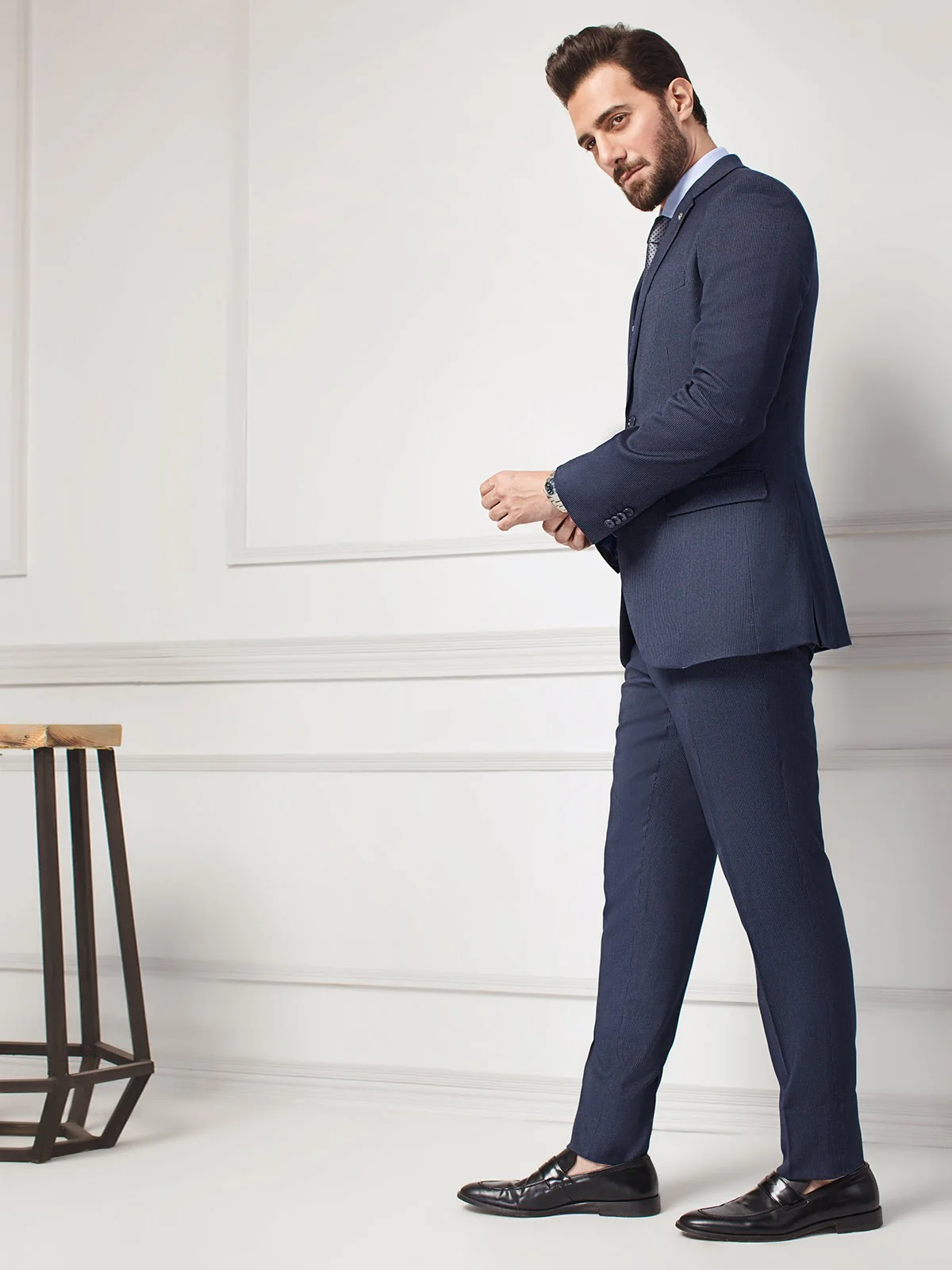 Single Breasted Suit  EMTSB18SF-8089 - Image 3