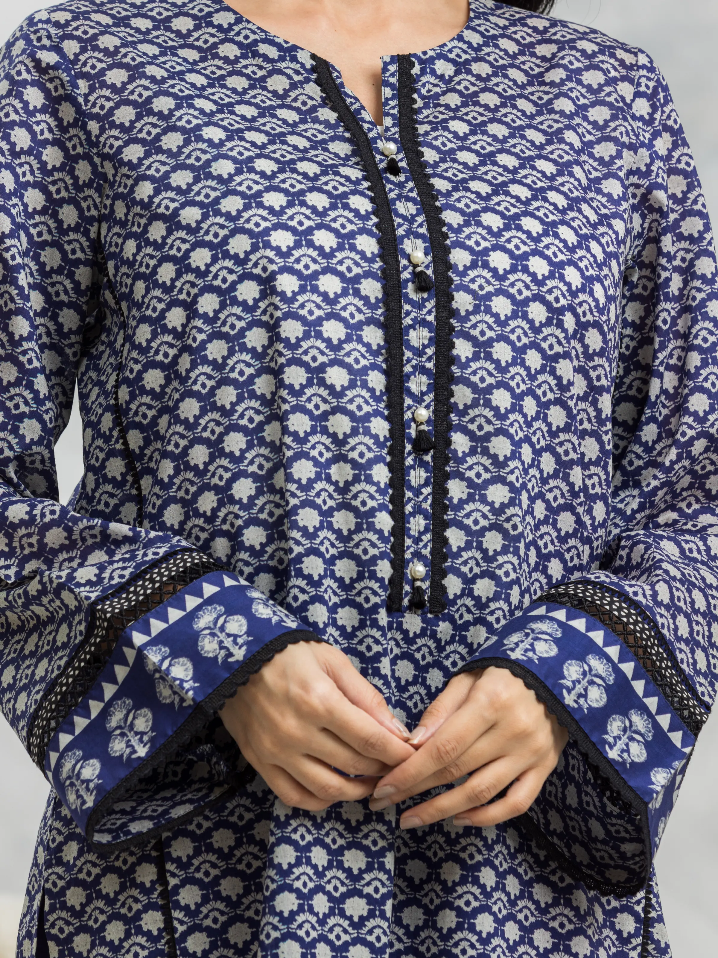 Unstitched Printed Cambric Shirt - EWU24A2-28086S - Image 3