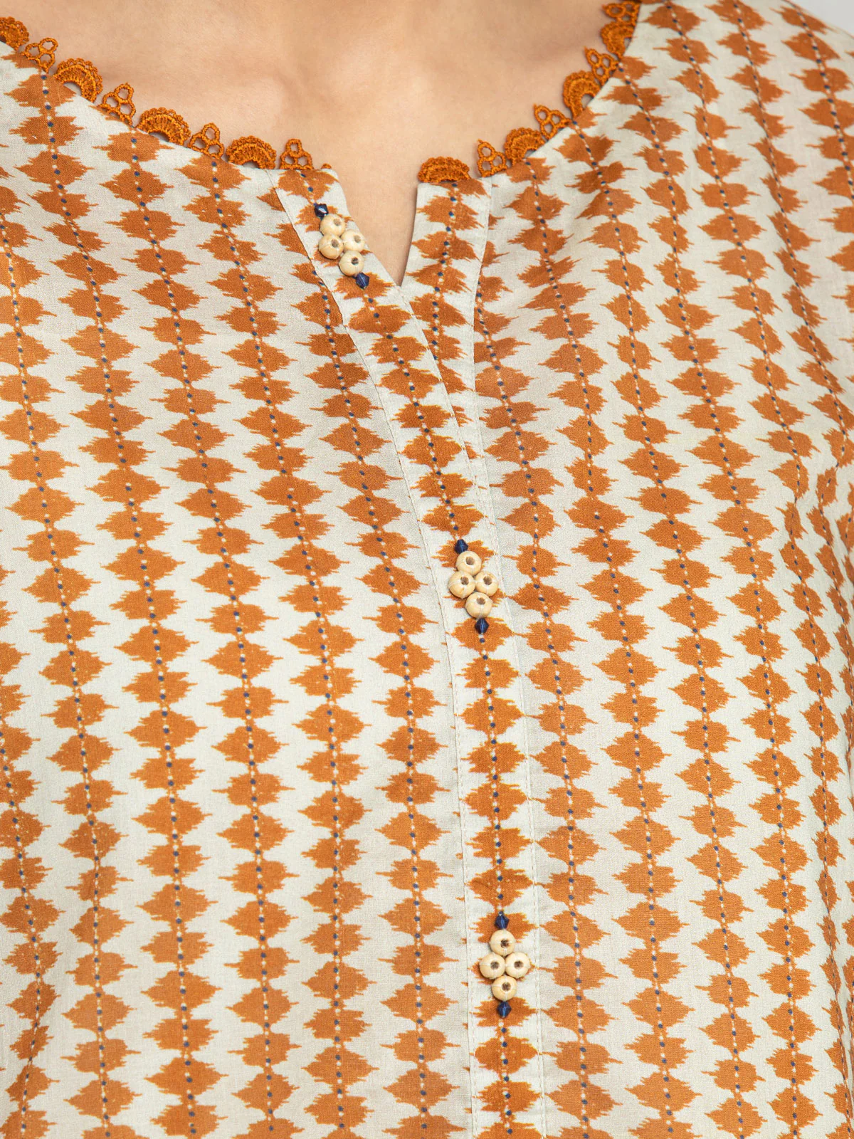 Unstitched Printed Lawn Suit - EWU24A1-28104-3P - Image 4