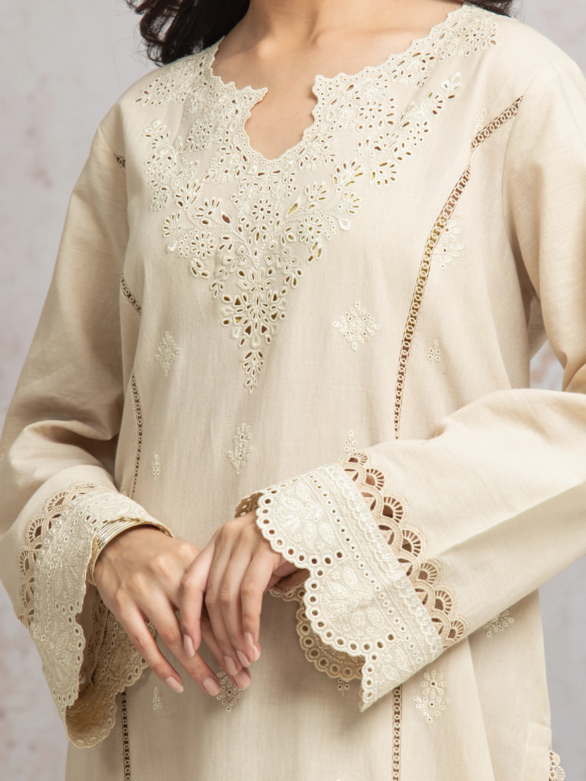 Unstitched Embroidered Cambric Suit - EWU24V2-30140-3P - Image 2