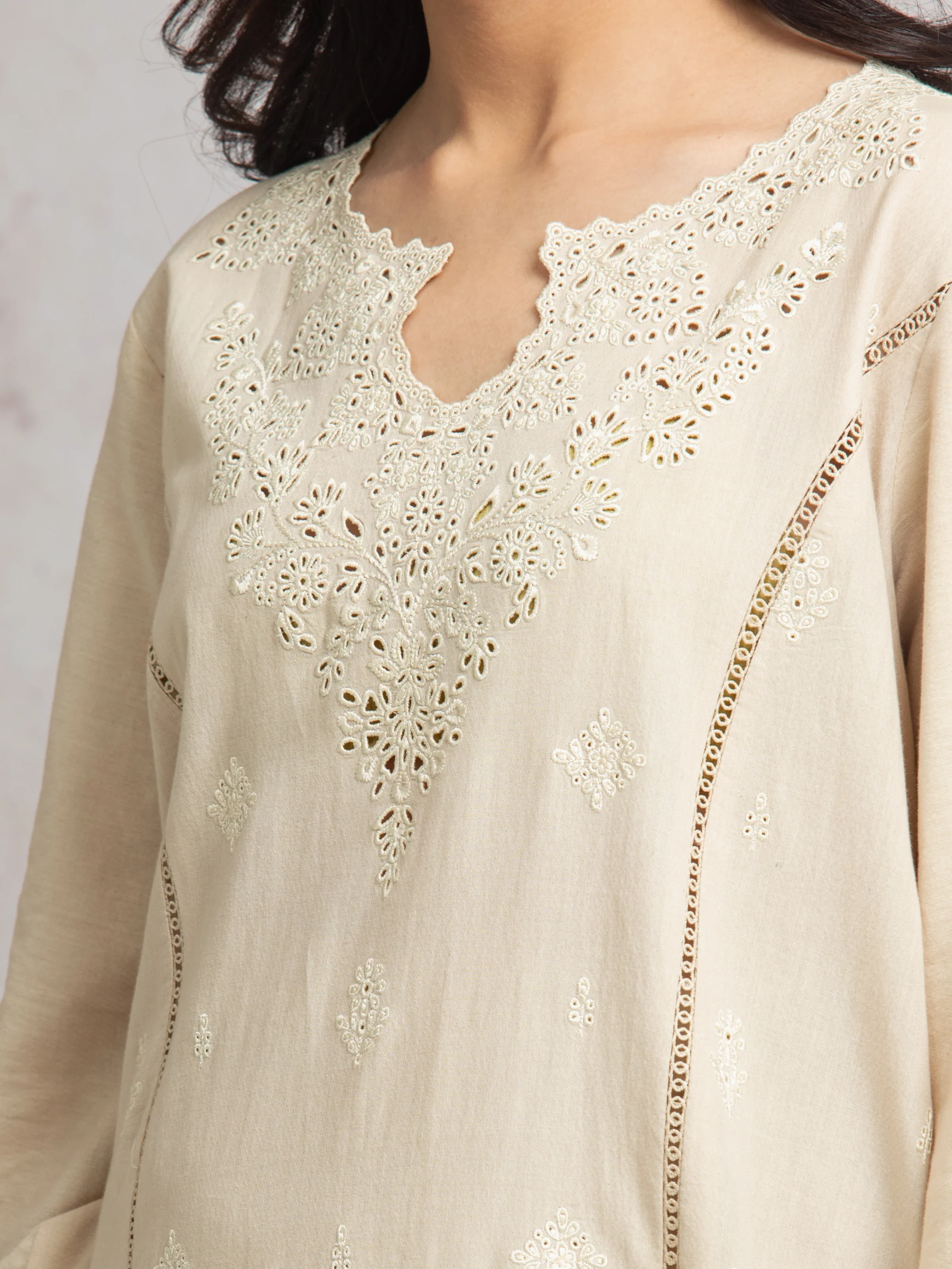 Unstitched Embroidered Cambric Suit - EWU24V2-30140-3P - Image 3