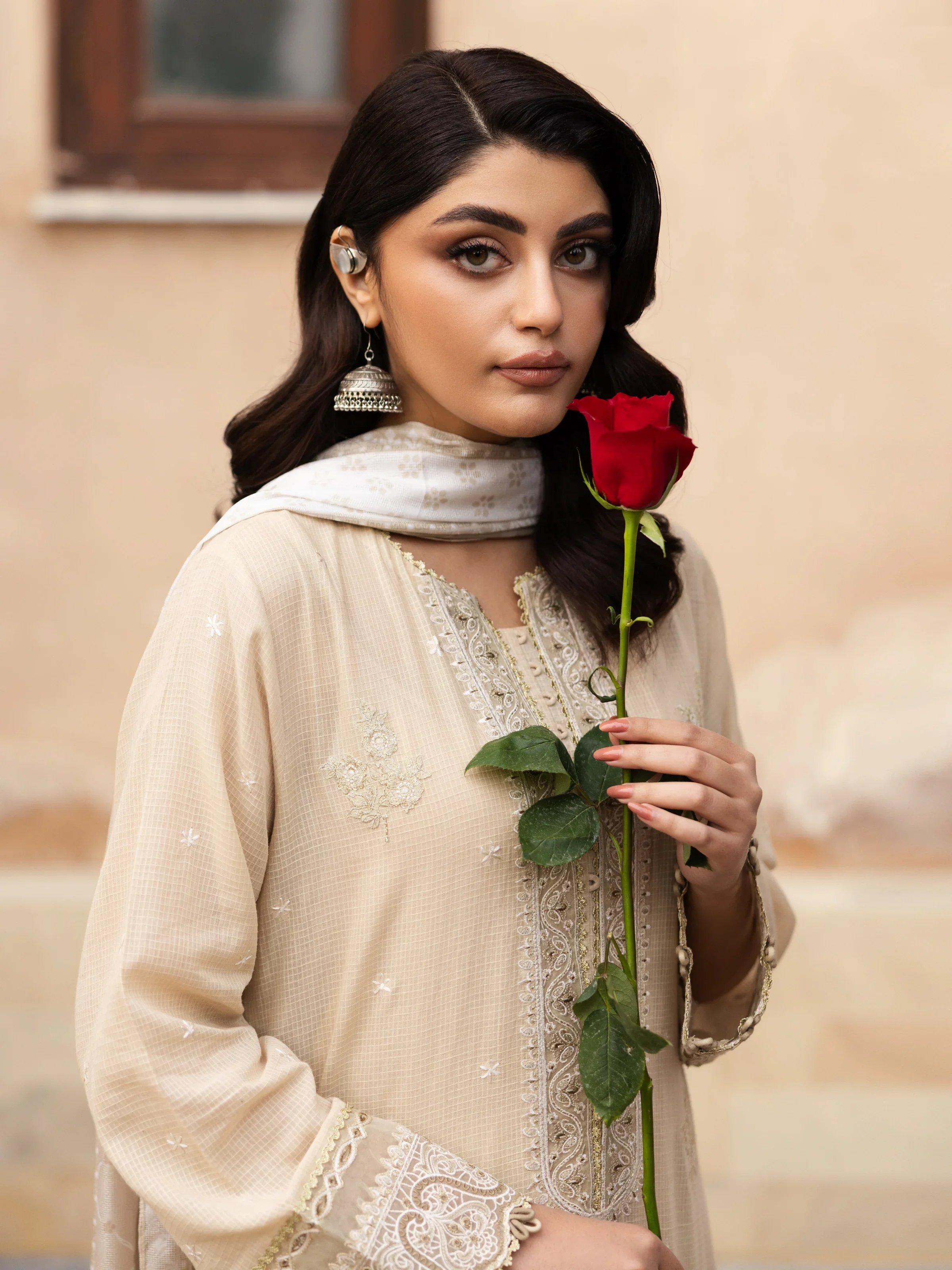 Unstitched Embroidered Lawn Suit - EWU5V1-31249-3P - Image 2