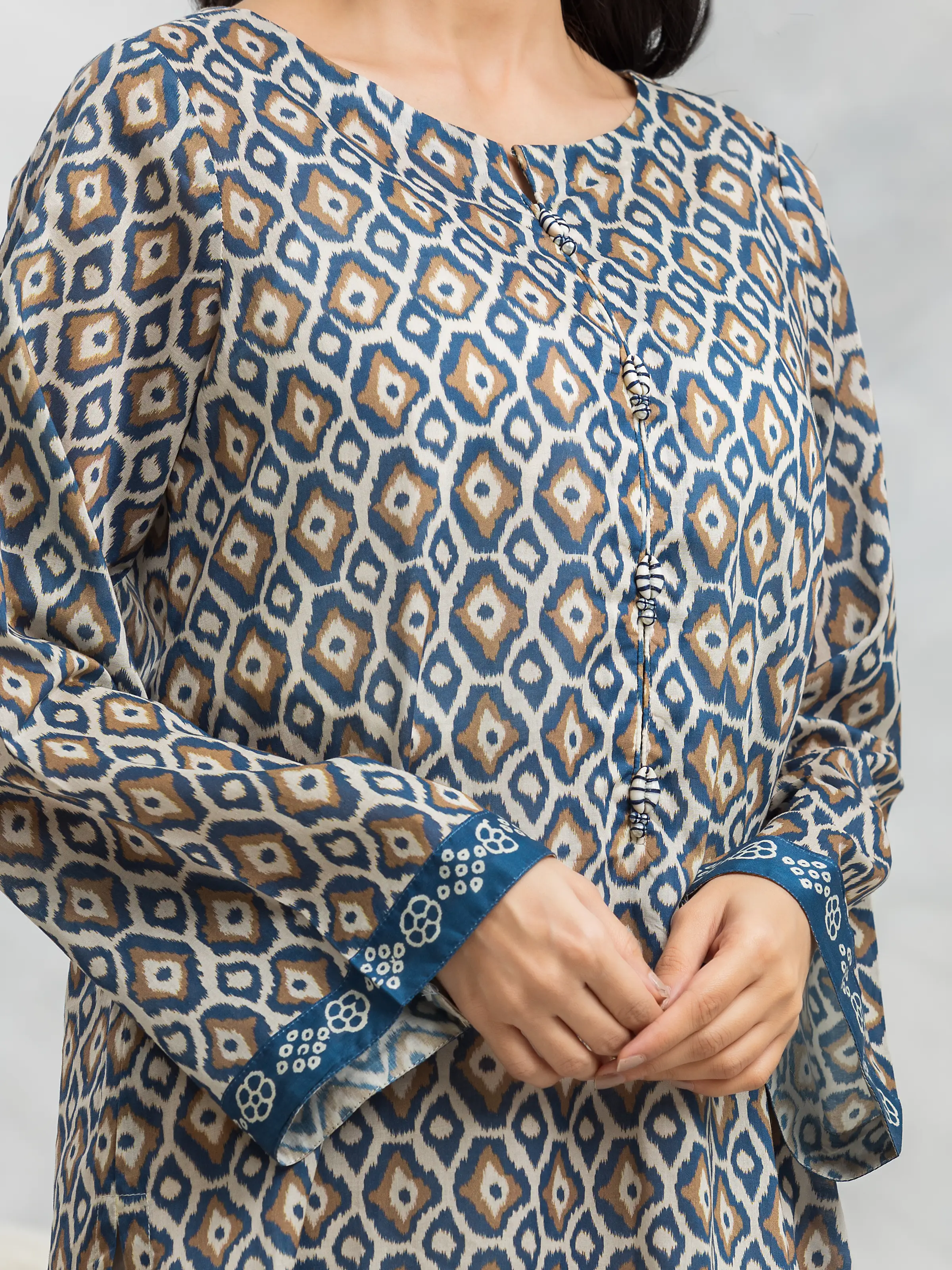 Unstitched Printed Khaddar Suit - EWU24A3-28143-3P - Image 5