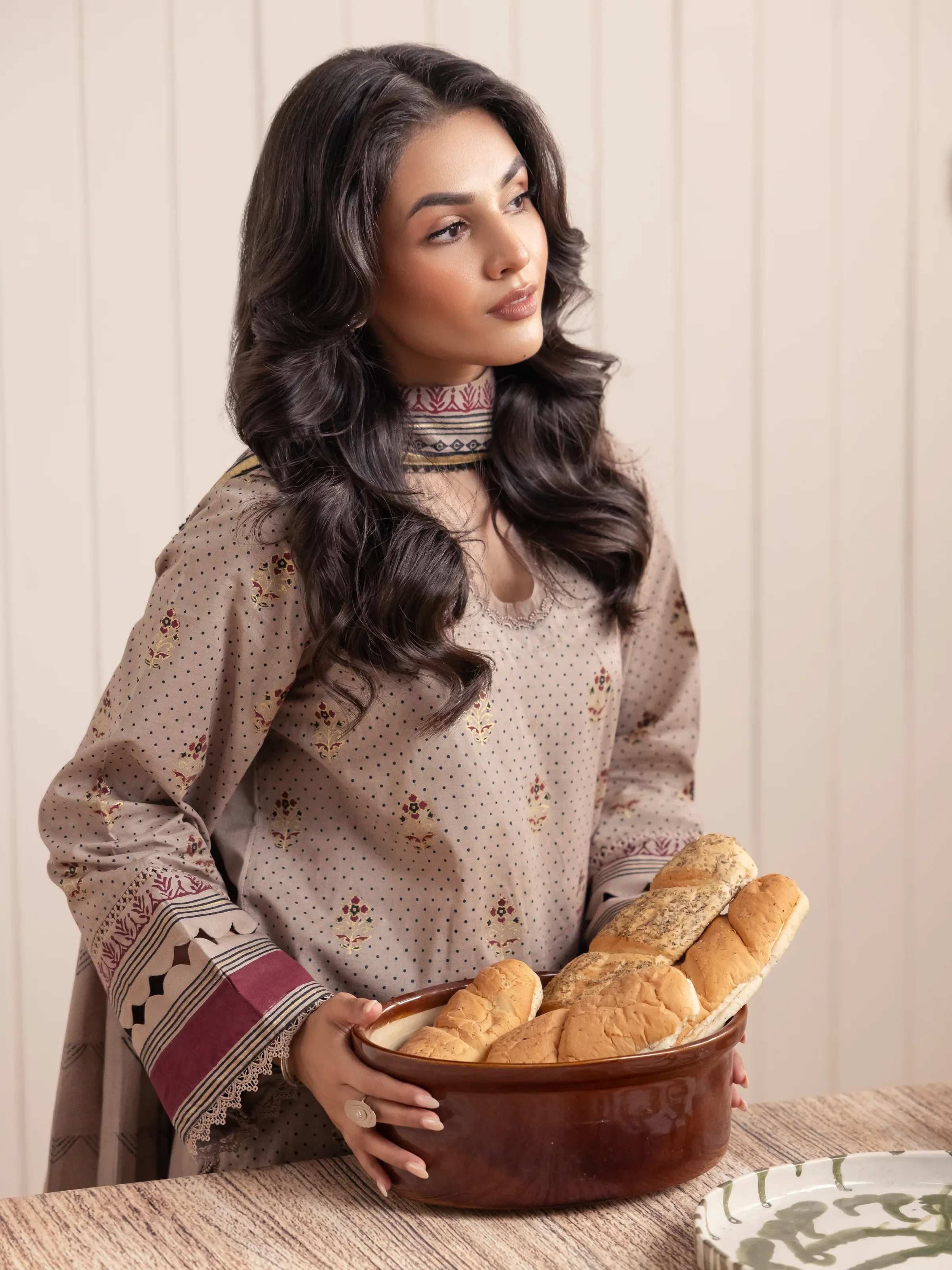 Unstitched Block Print Cambric Suit - EWU24M1-054 - Image 2
