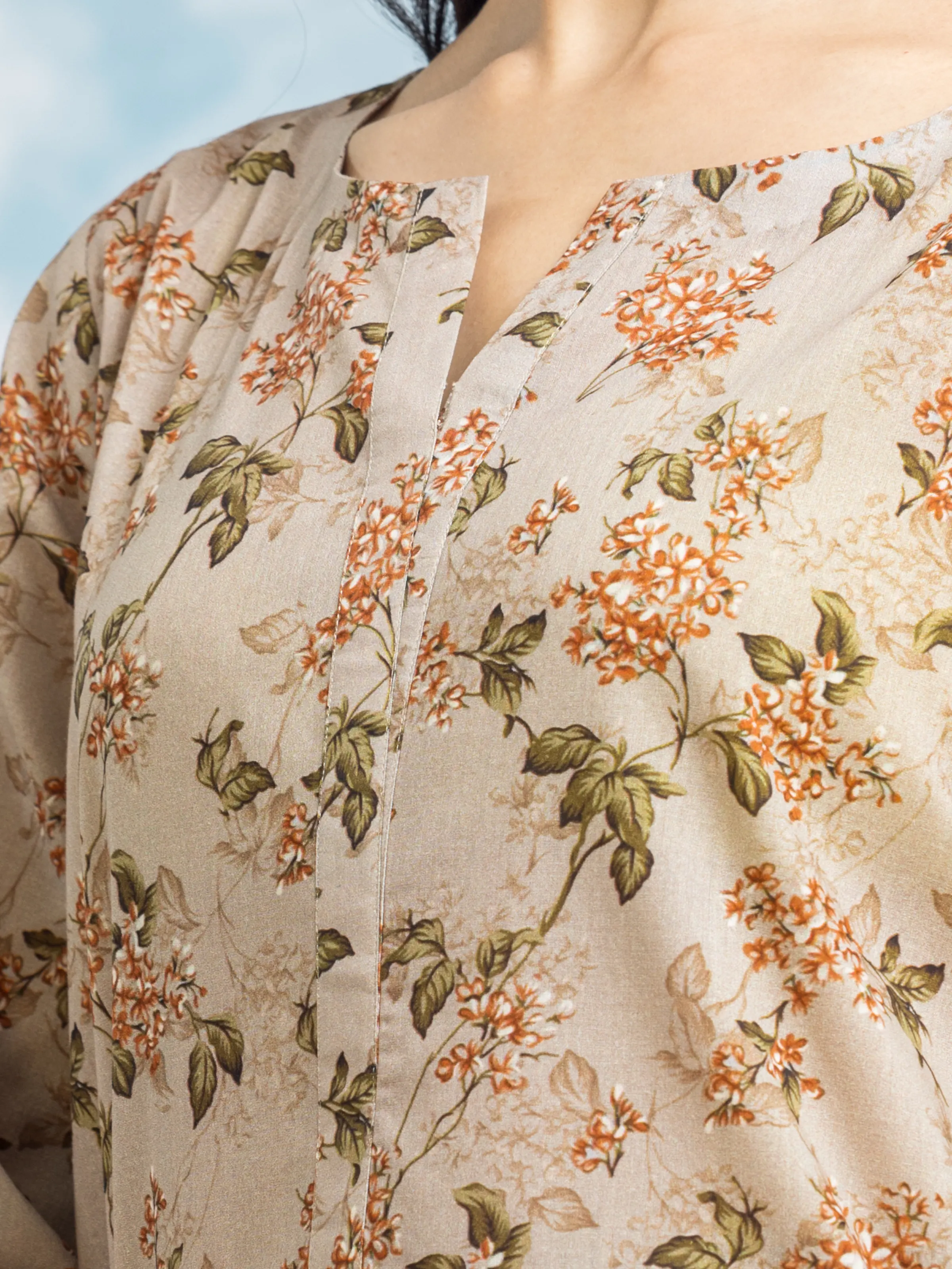 Unstitched Printed Khaddar Suit - EWU24A3-29715-3P - Image 6