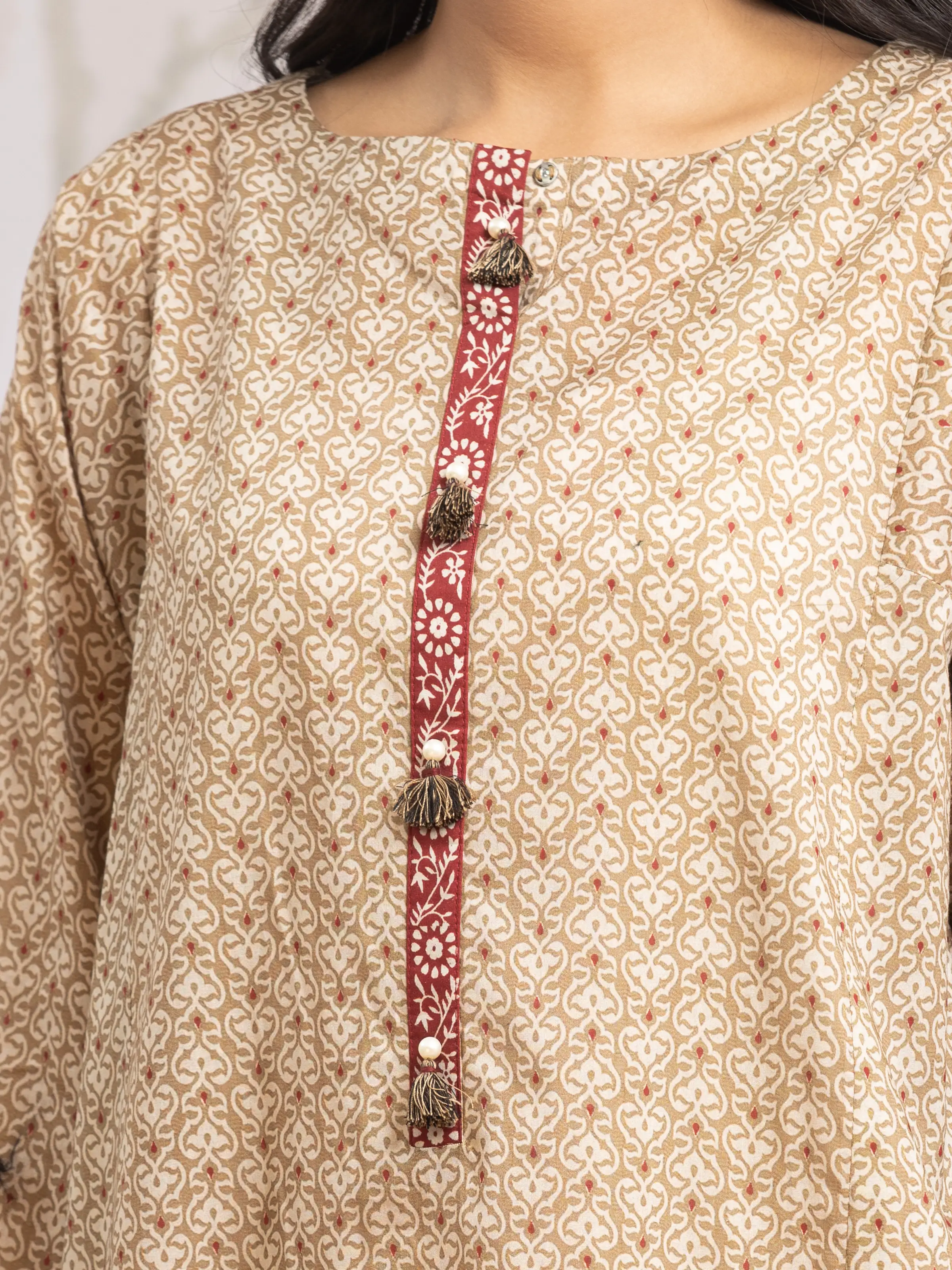 Unstitched Printed Khaddar Suit - EWU24M2-187 - Image 4