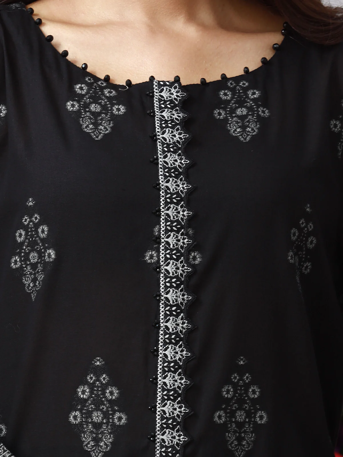Unstitched Embroidered Jacquard Suit - EWU24V3-26750-3P - Image 2