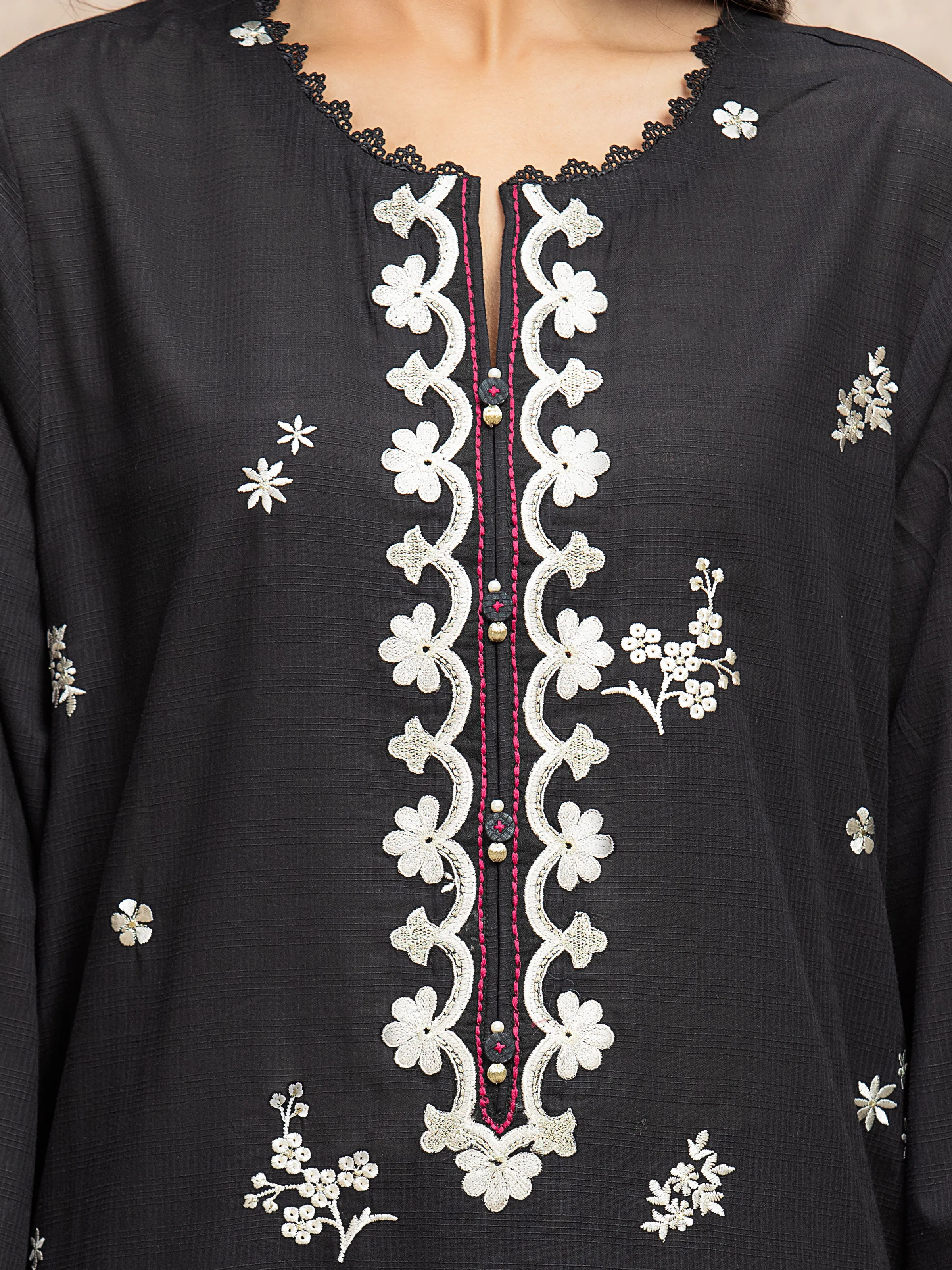Unstitched Embroidered Lawn Suit - EWU5V1-31709-3P - Image 3