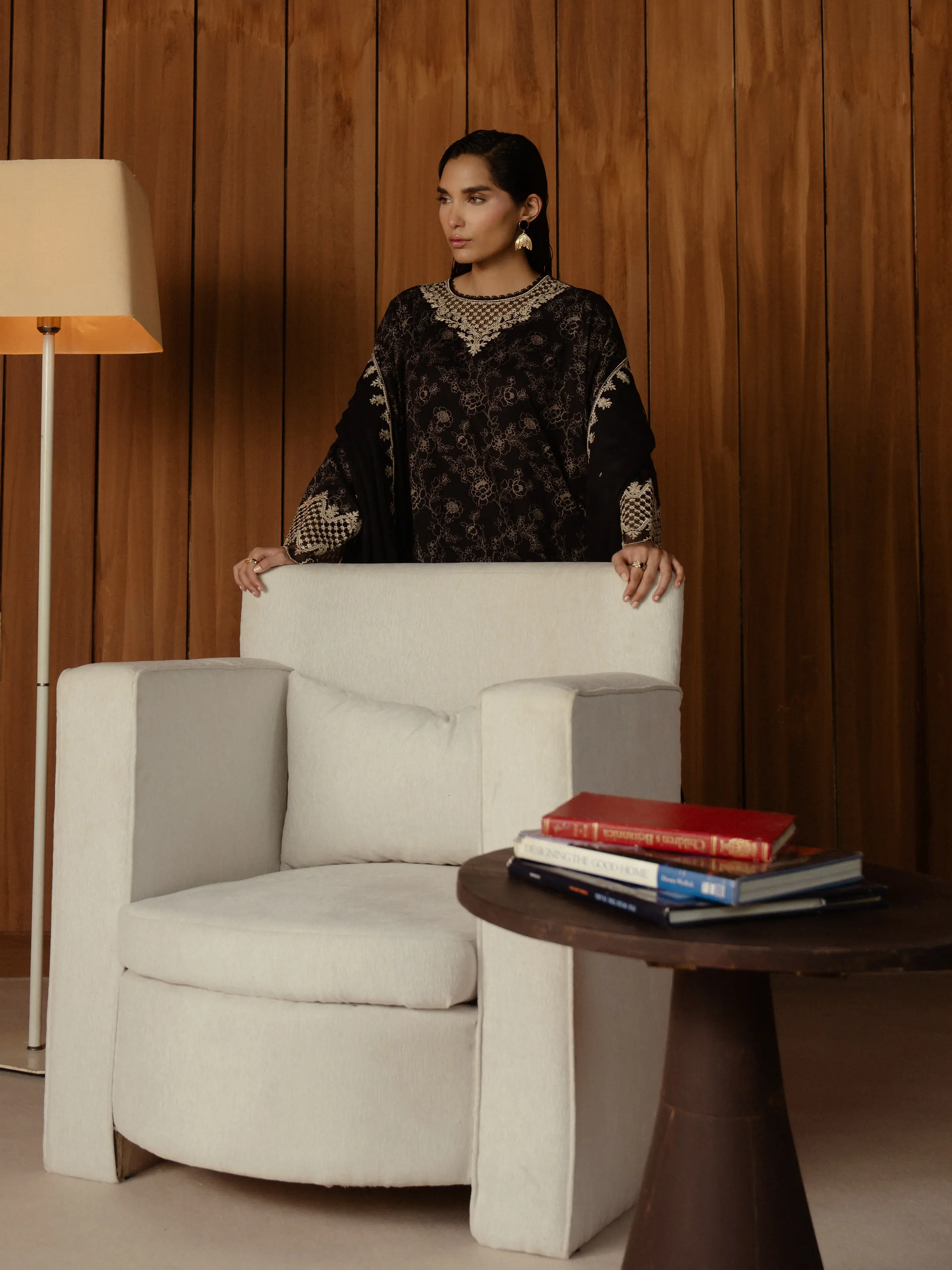 Unstitched Embroidered Marina Twill Suit - EWU24V14-30179-3P - Image 6