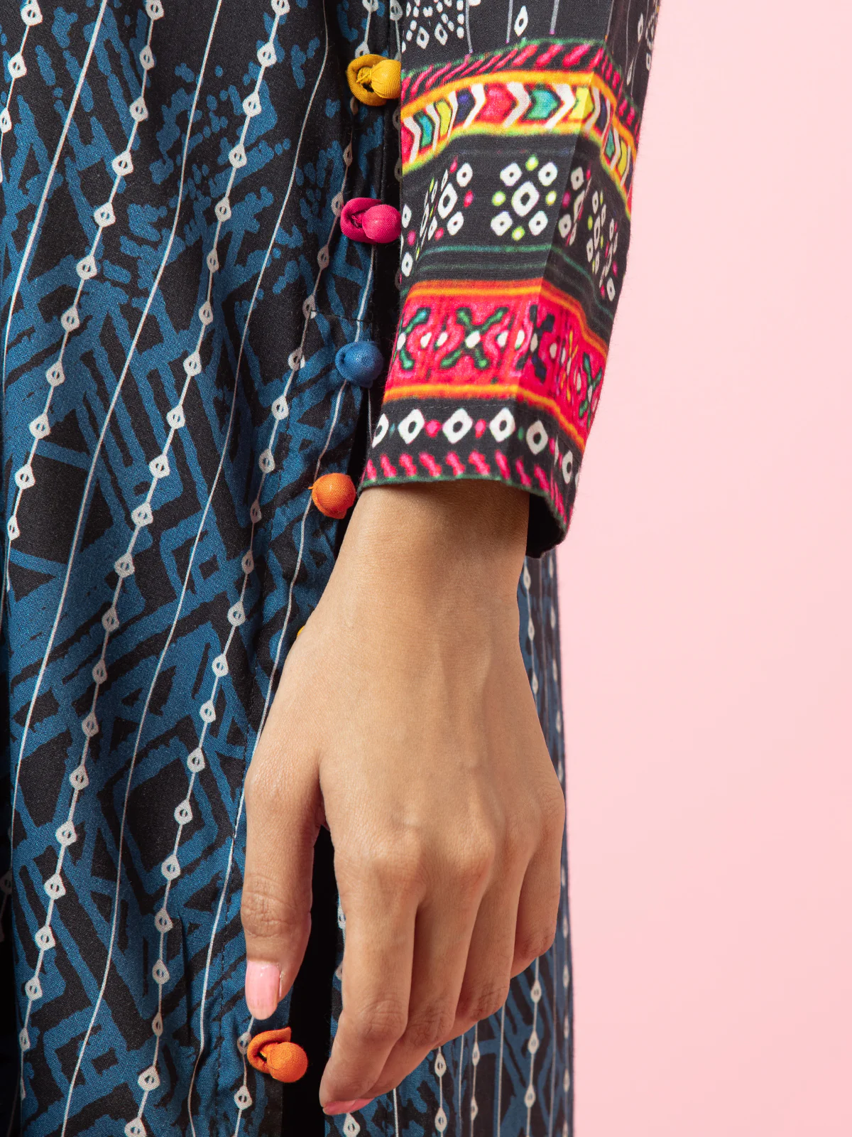 Unstitched Embroidered Viscose Shirt - EWU22V13-24017S - Image 3