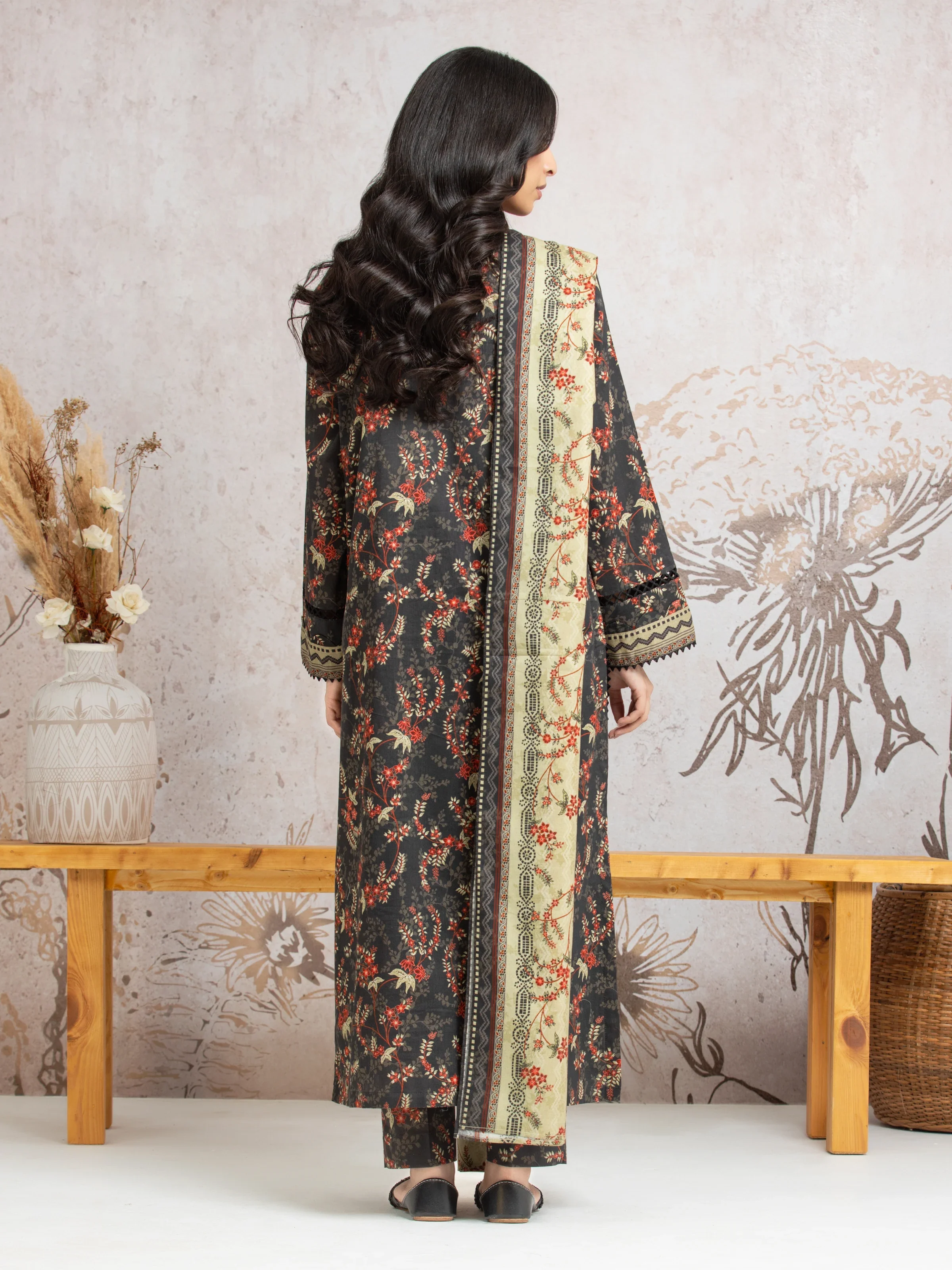 Unstitched Printed Cambric Suit - EWU24A2-29636-3P - Image 2