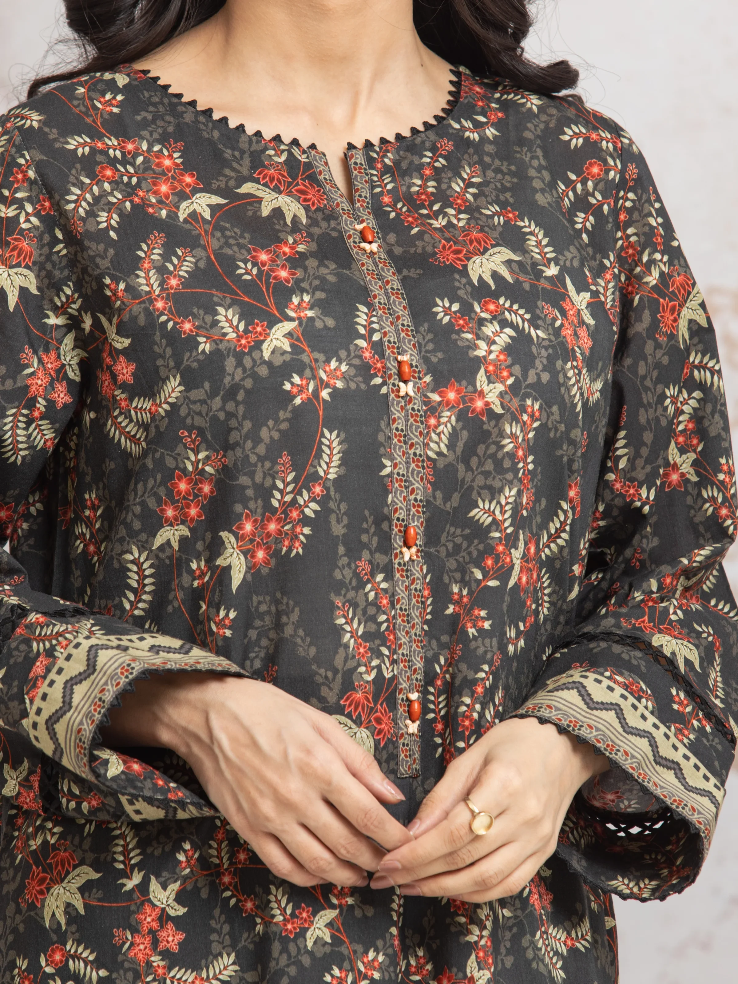 Unstitched Printed Cambric Suit - EWU24A2-29636-3P - Image 4