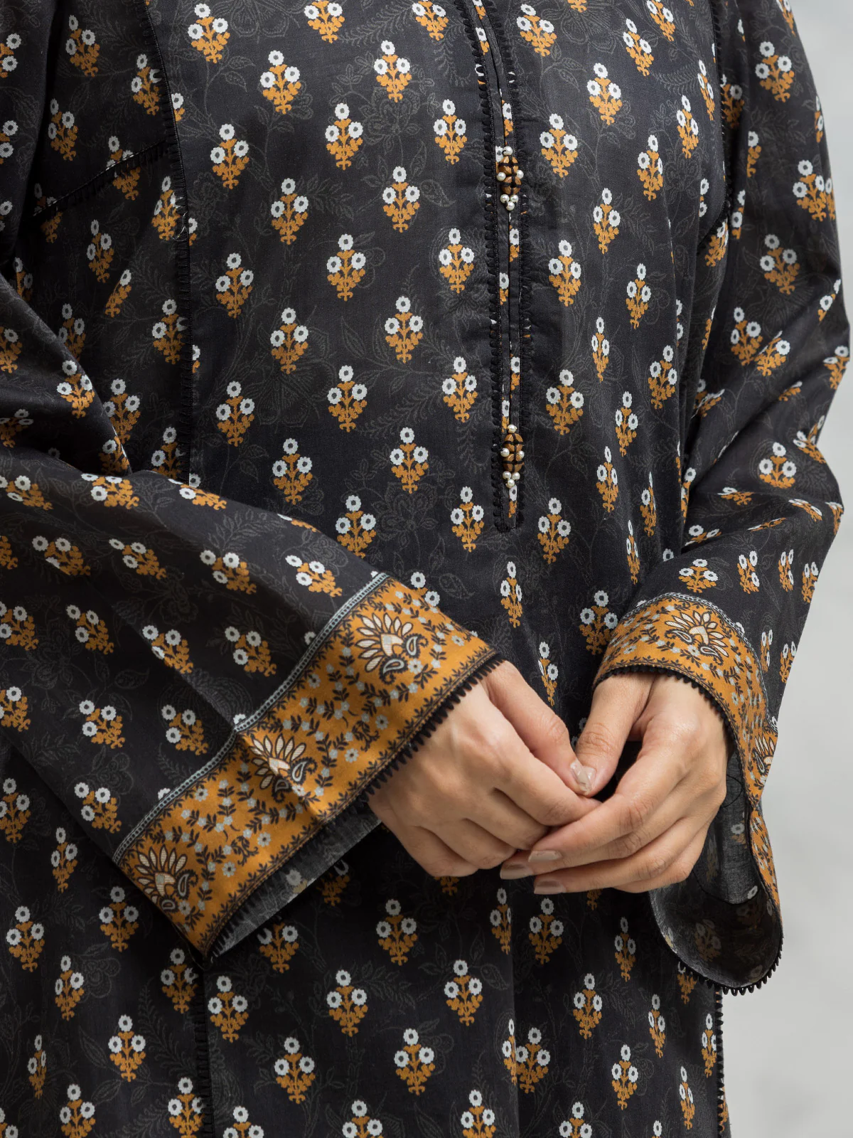 Unstitched Printed Lawn Suit - EWU24A1-29482-3P - Image 3