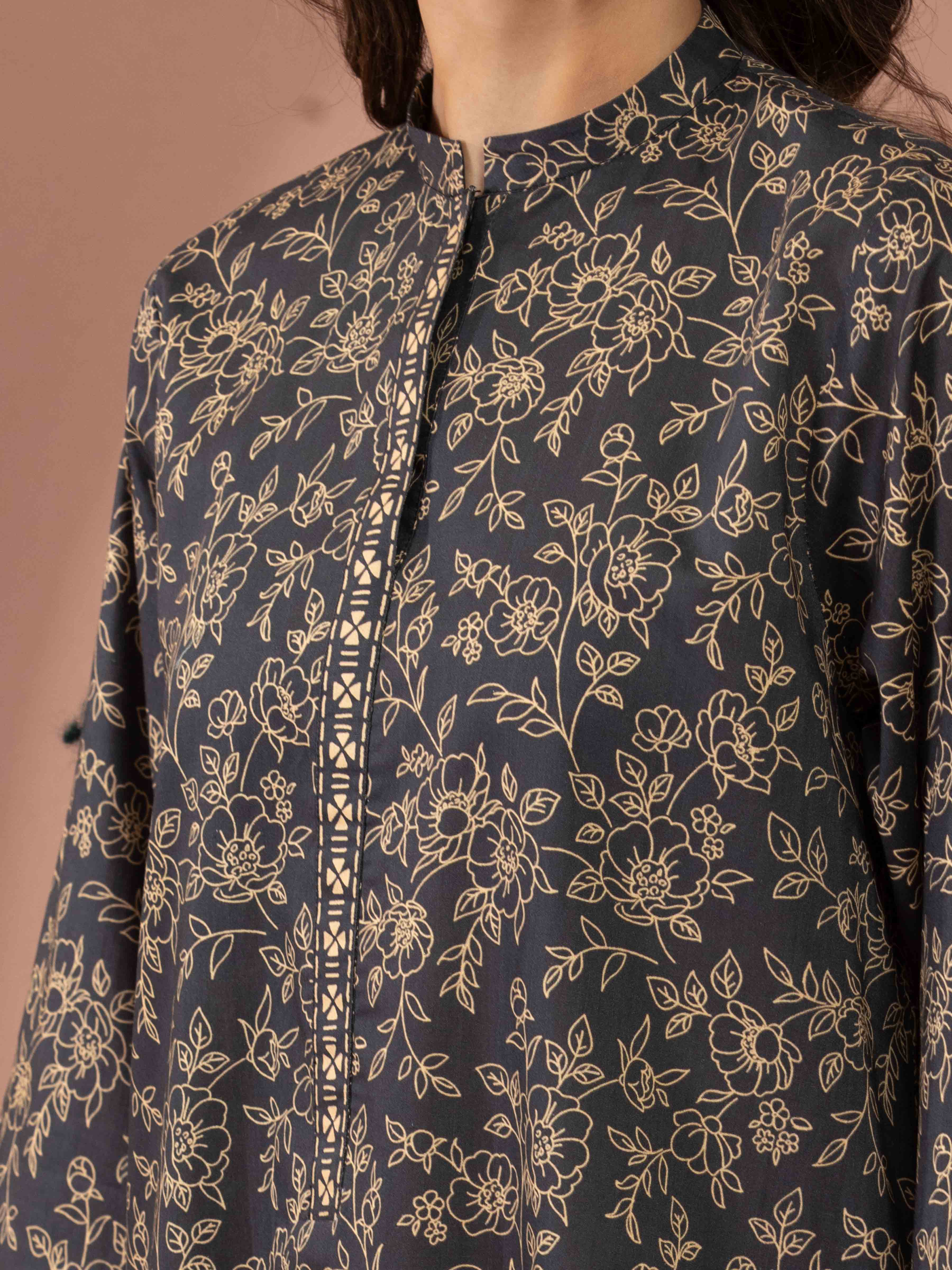 Unstitched Printed Lawn Shirt Trouser - EWU5A1-35439ST - Image 4