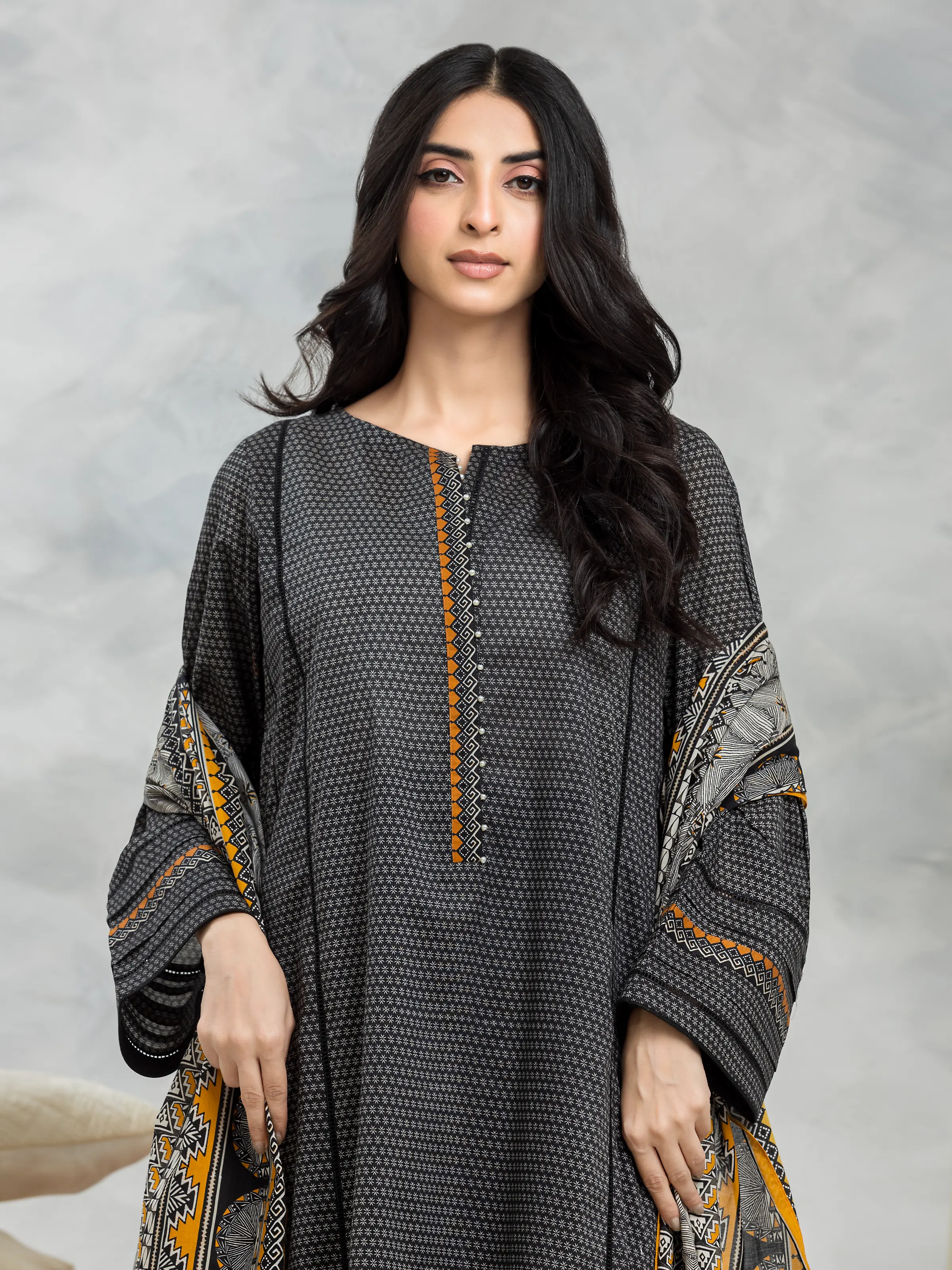 Unstitched Printed Cambric Suit - EWU24A2-28424-3P - Image 2