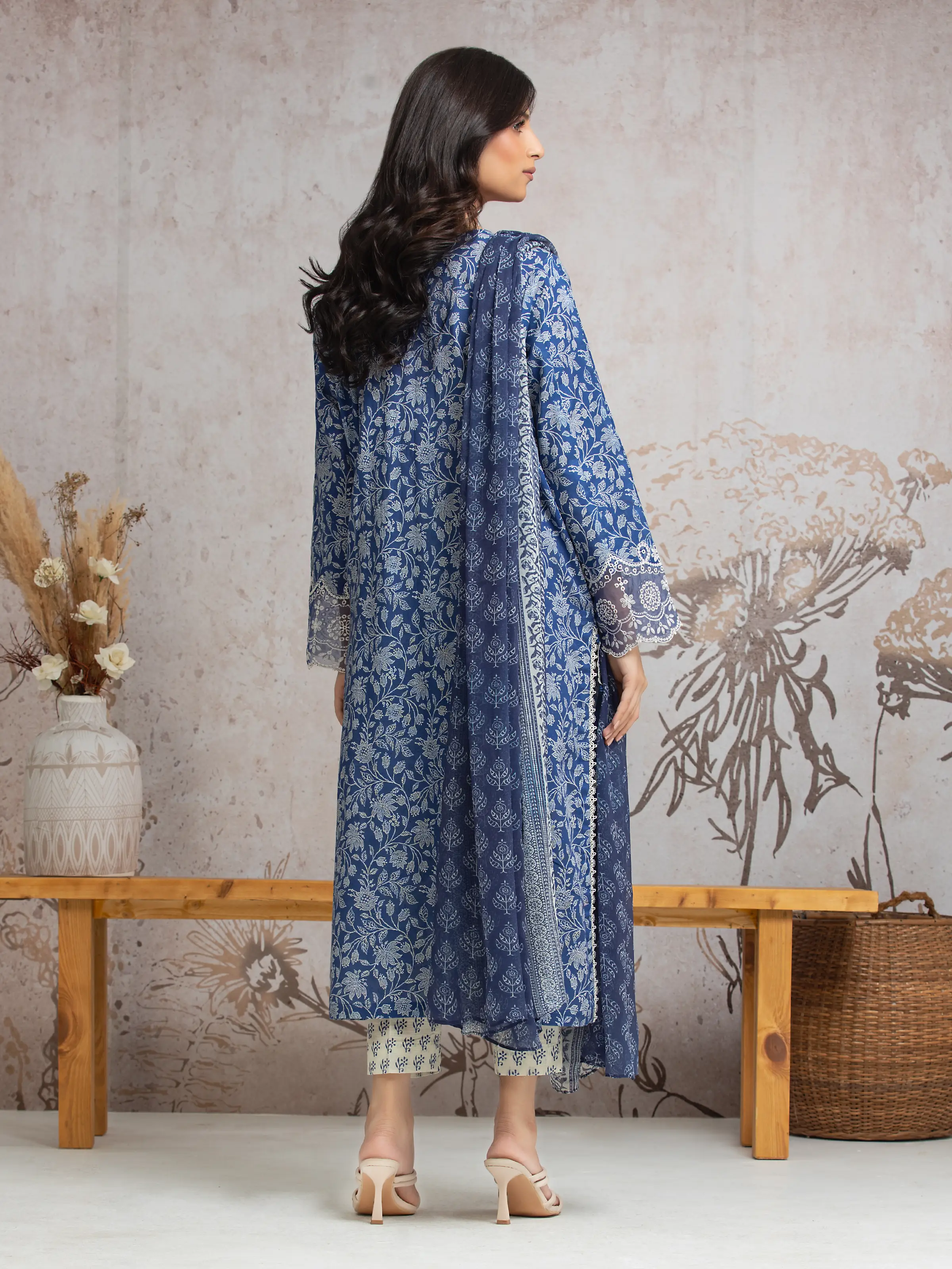 Unstitched Embroidered Cambric Suit - EWU24V2-30032-3P - Image 4