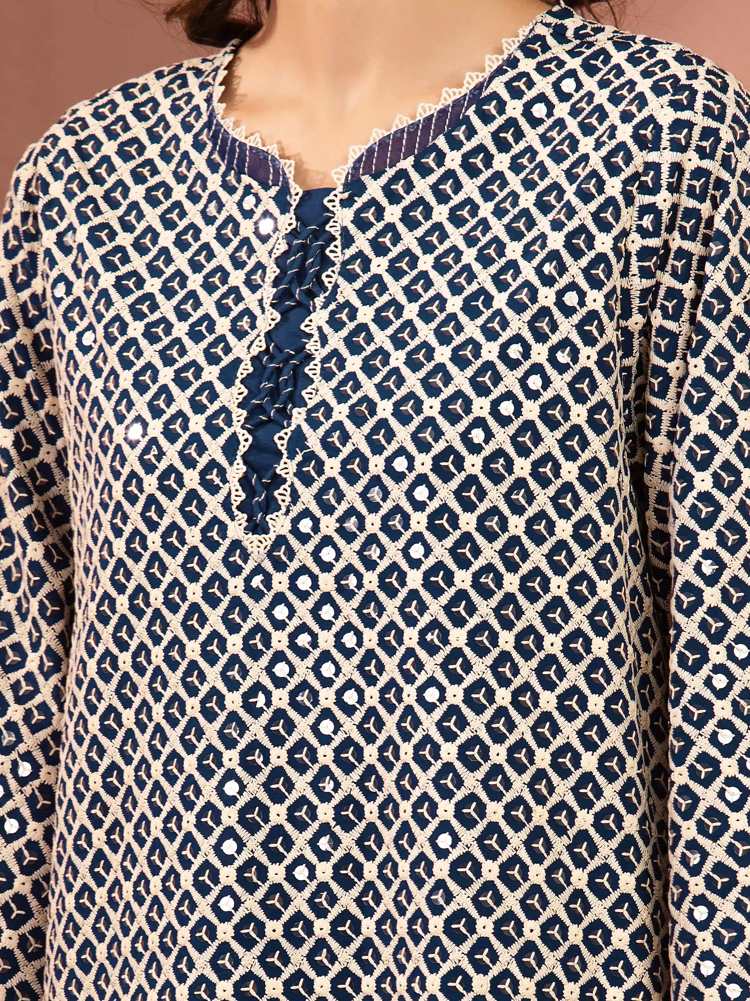 Unstitched Embroidered Cambric Suit - EWU5V2-31840-3P - Image 3