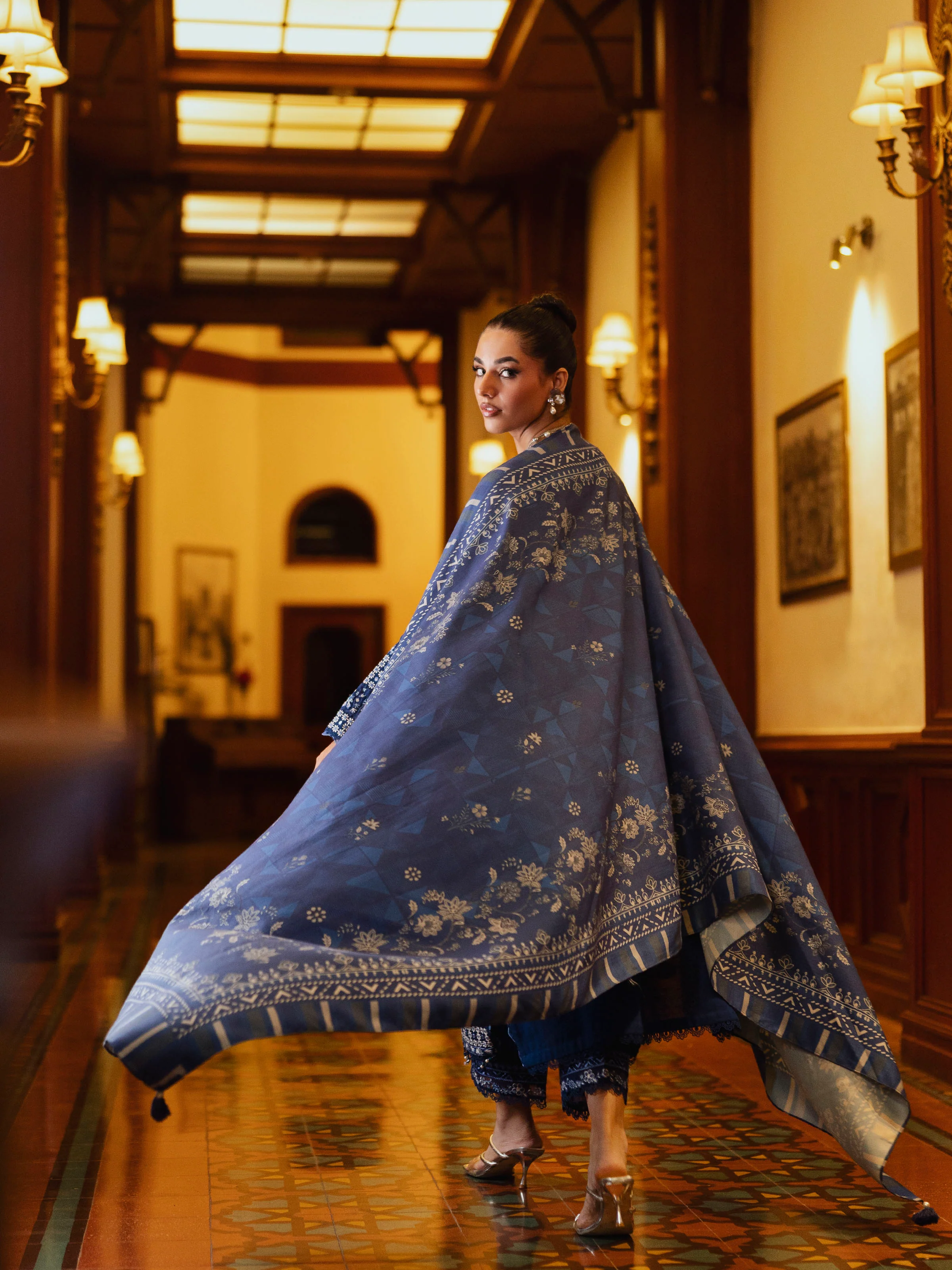 Unstitched Embroidered Khaddar Suit - EWU5V11-32012-3P - Image 6