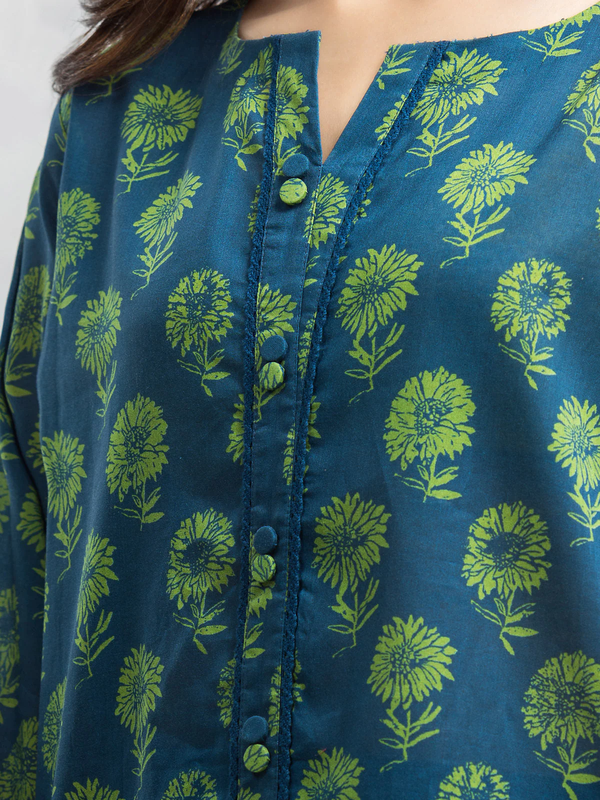 Unstitched Printed Viscose Shirt Dupatta - EWU24A4-29234SD - Image 3