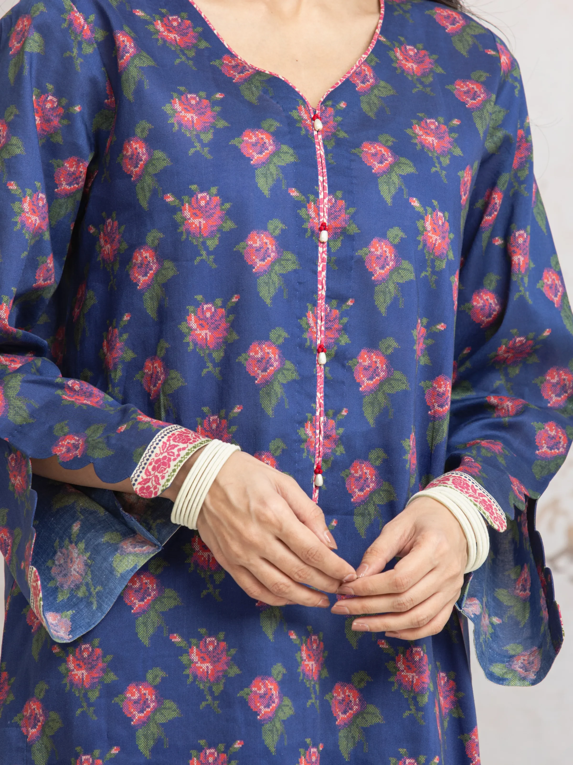 Unstitched Printed Cambric Shirt - EWU24M2-023S - Image 3