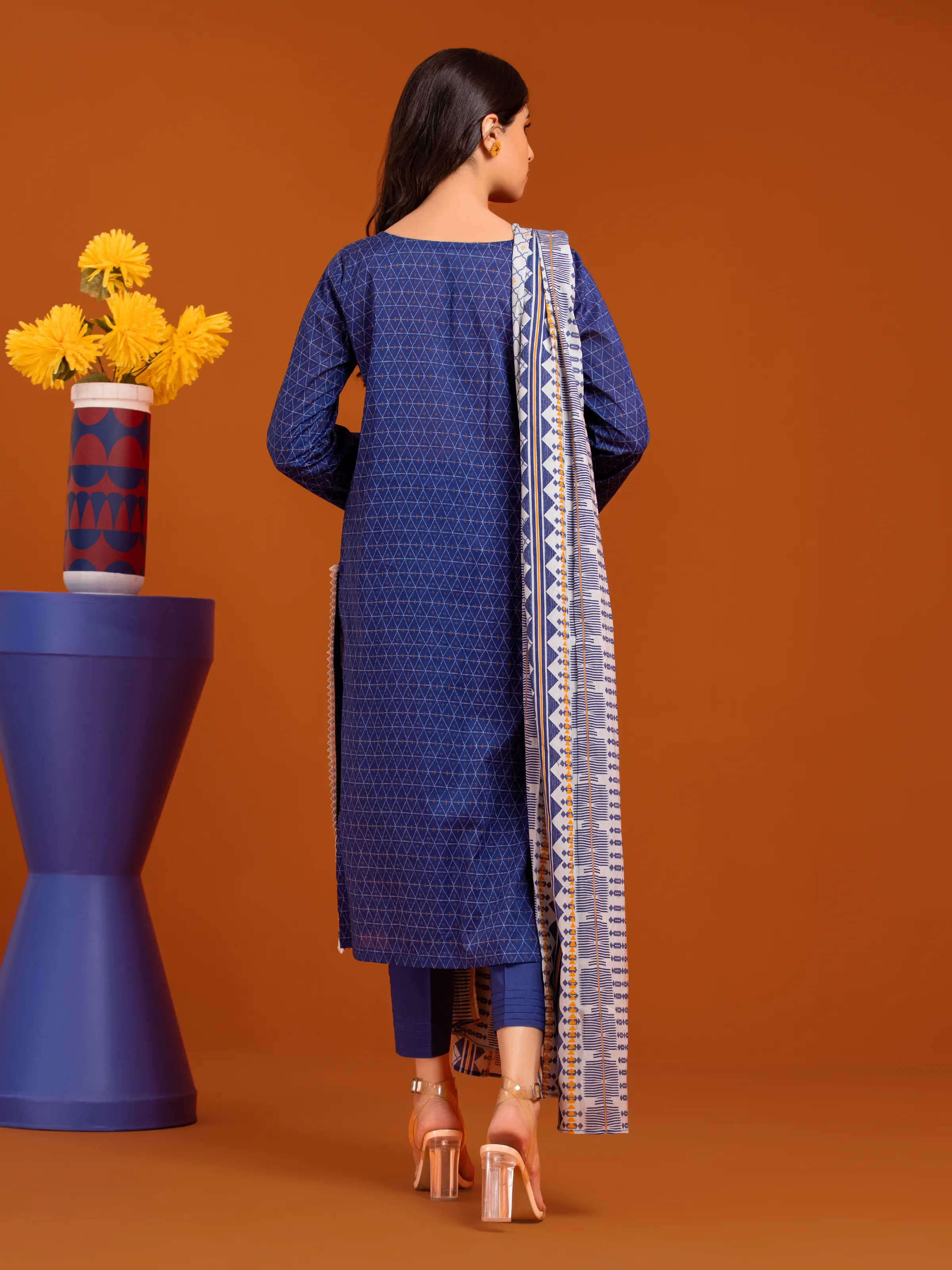 Unstitched Printed Cambric Suit - EWU24A2-27010-3P - Image 2