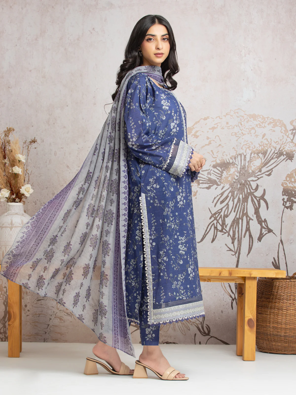 Unstitched Printed Cambric Suit - EWU24M2-019 - Image 2