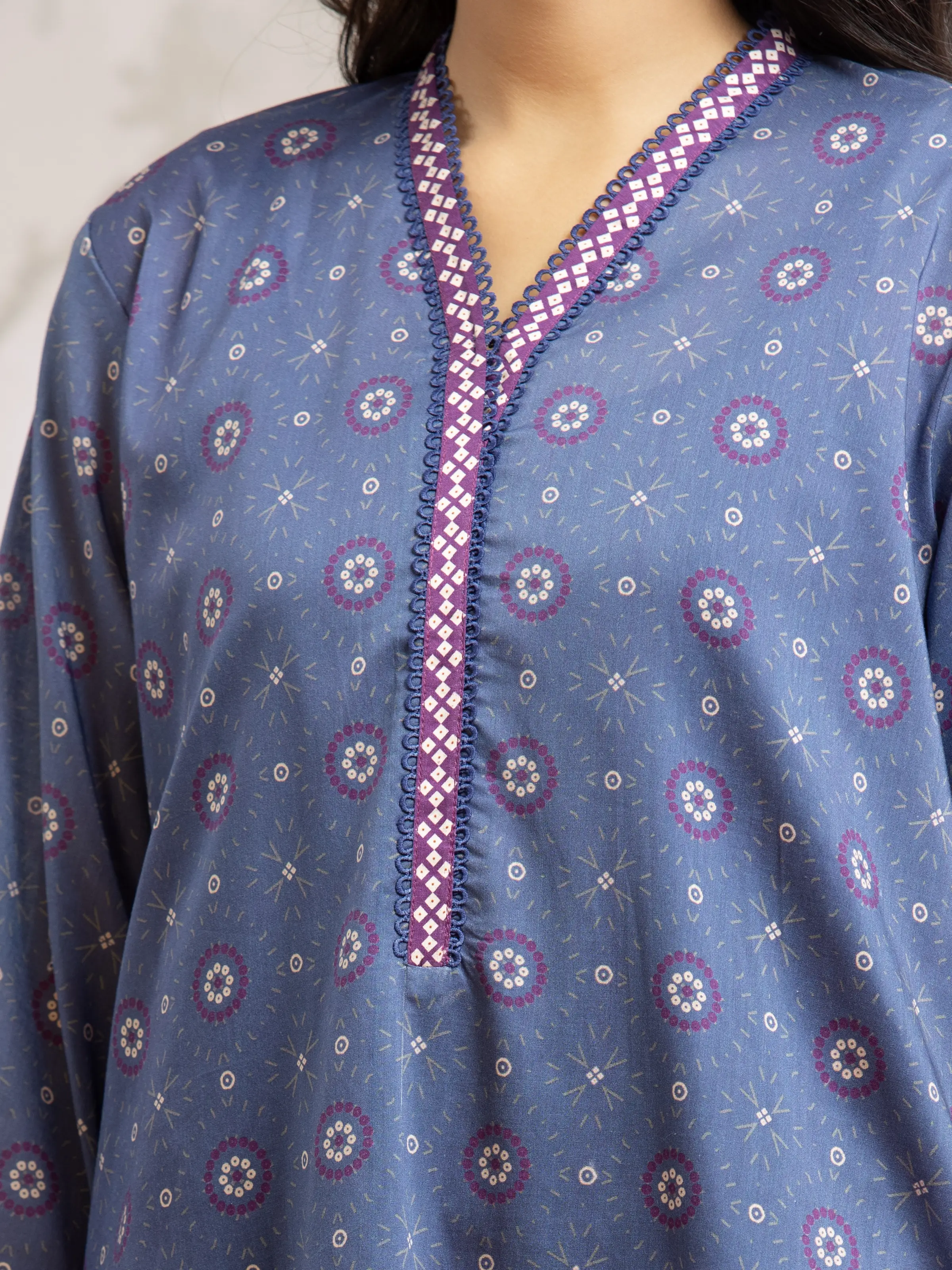 Unstitched Printed Khaddar Suit - EWU24M2-183 - Image 4