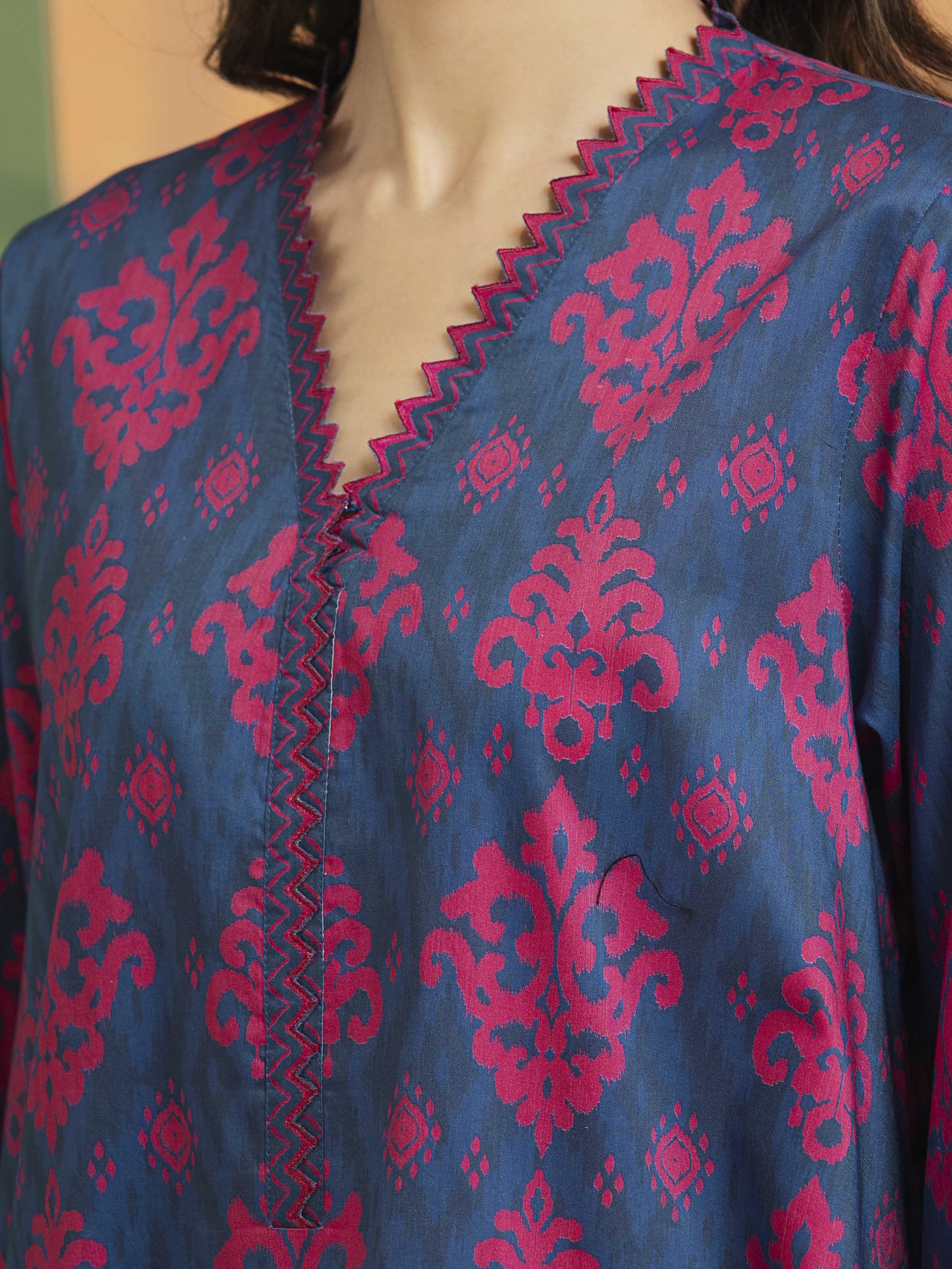 Unstitched Printed Khaddar Suit - EWU5A3-36115-3P - Image 4