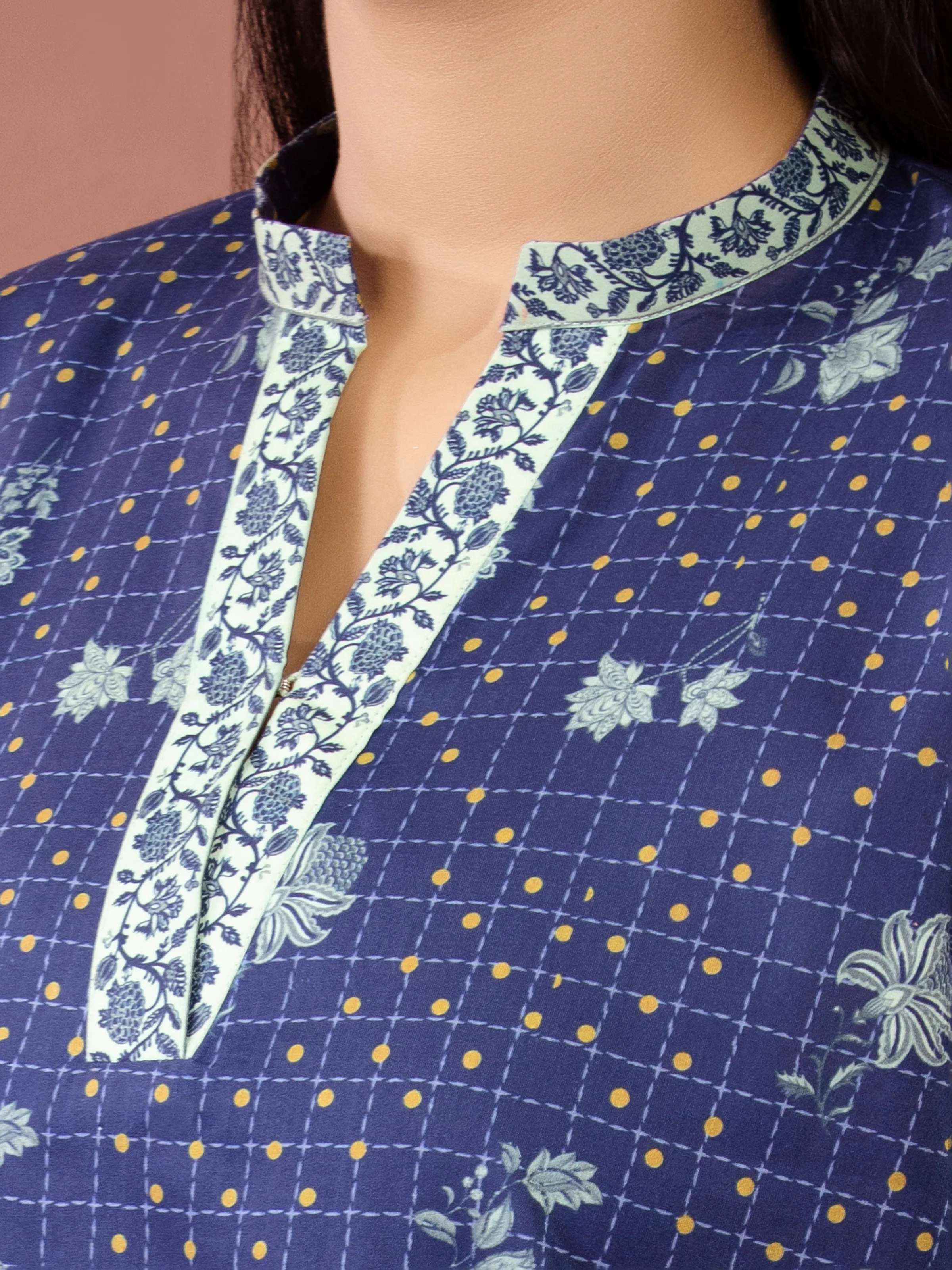 Unstitched Printed Lawn Shirt Trouser - EWU5A1-35238ST - Image 2
