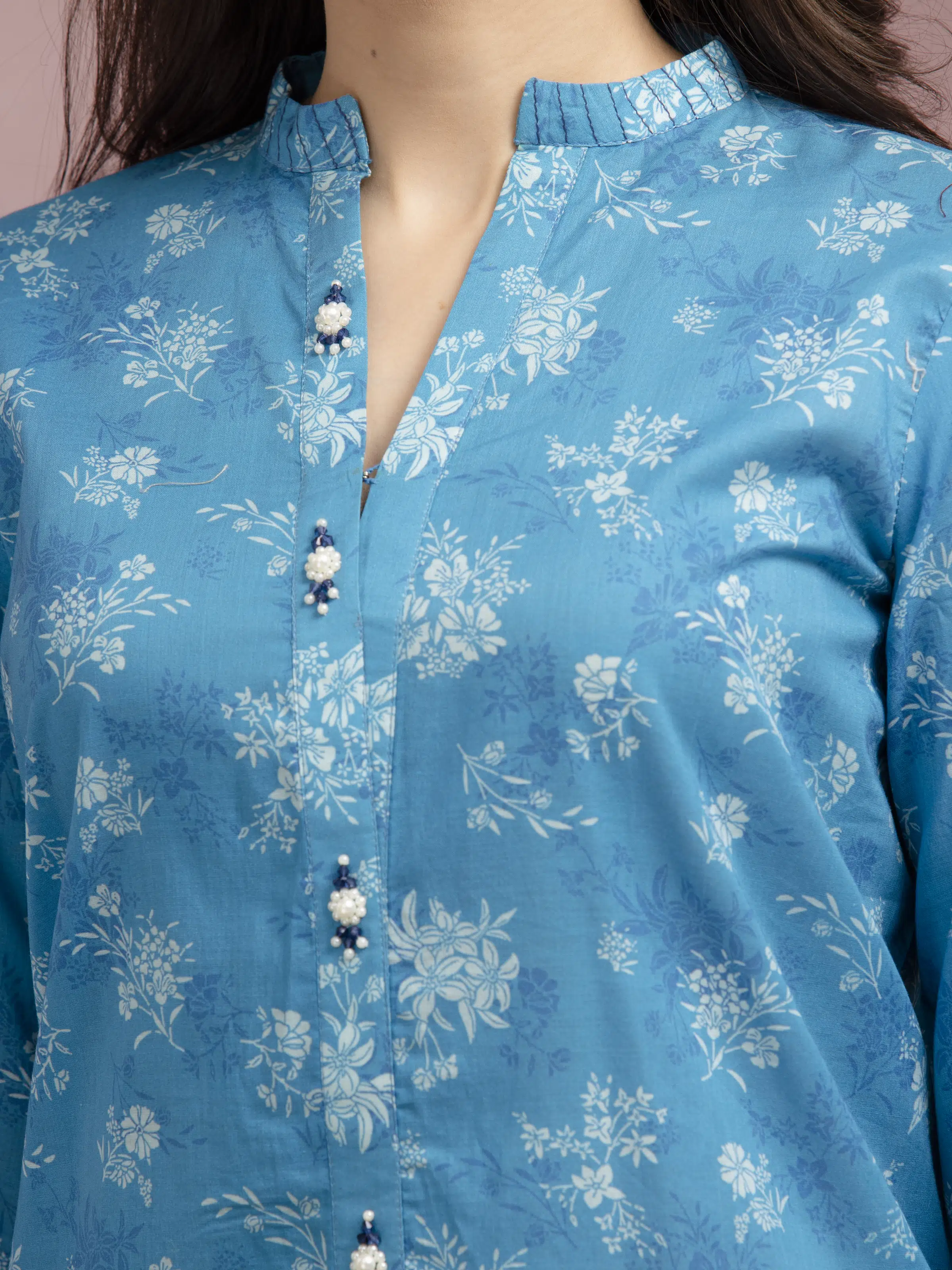 Unstitched Printed Lawn Shirt Trouser - EWU5A1-35409ST - Image 5