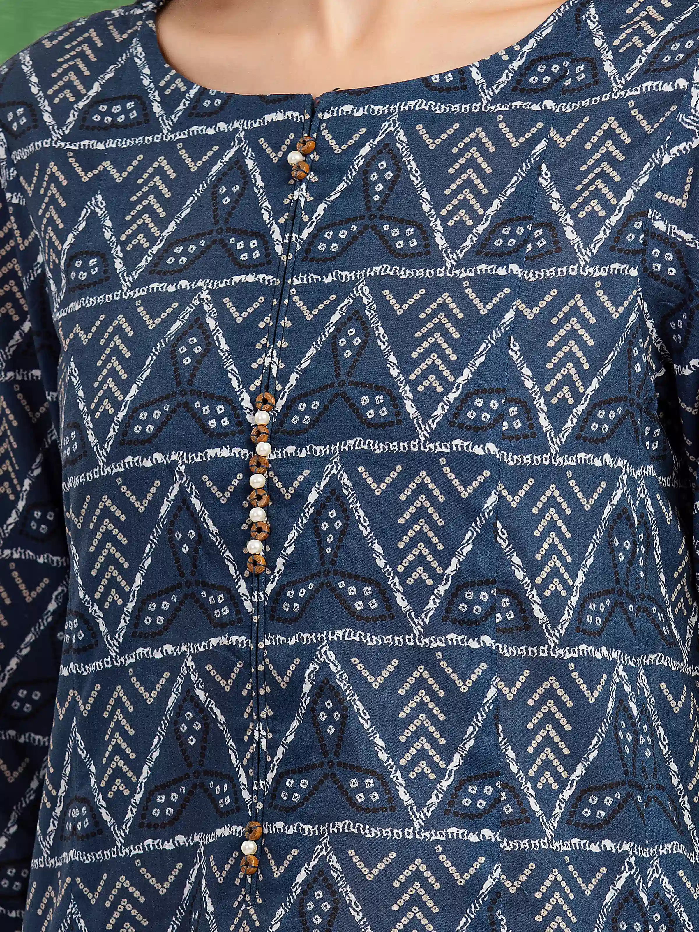 Unstitched Printed Lawn Shirt Trouser - EWU5A1-35705ST - Image 4