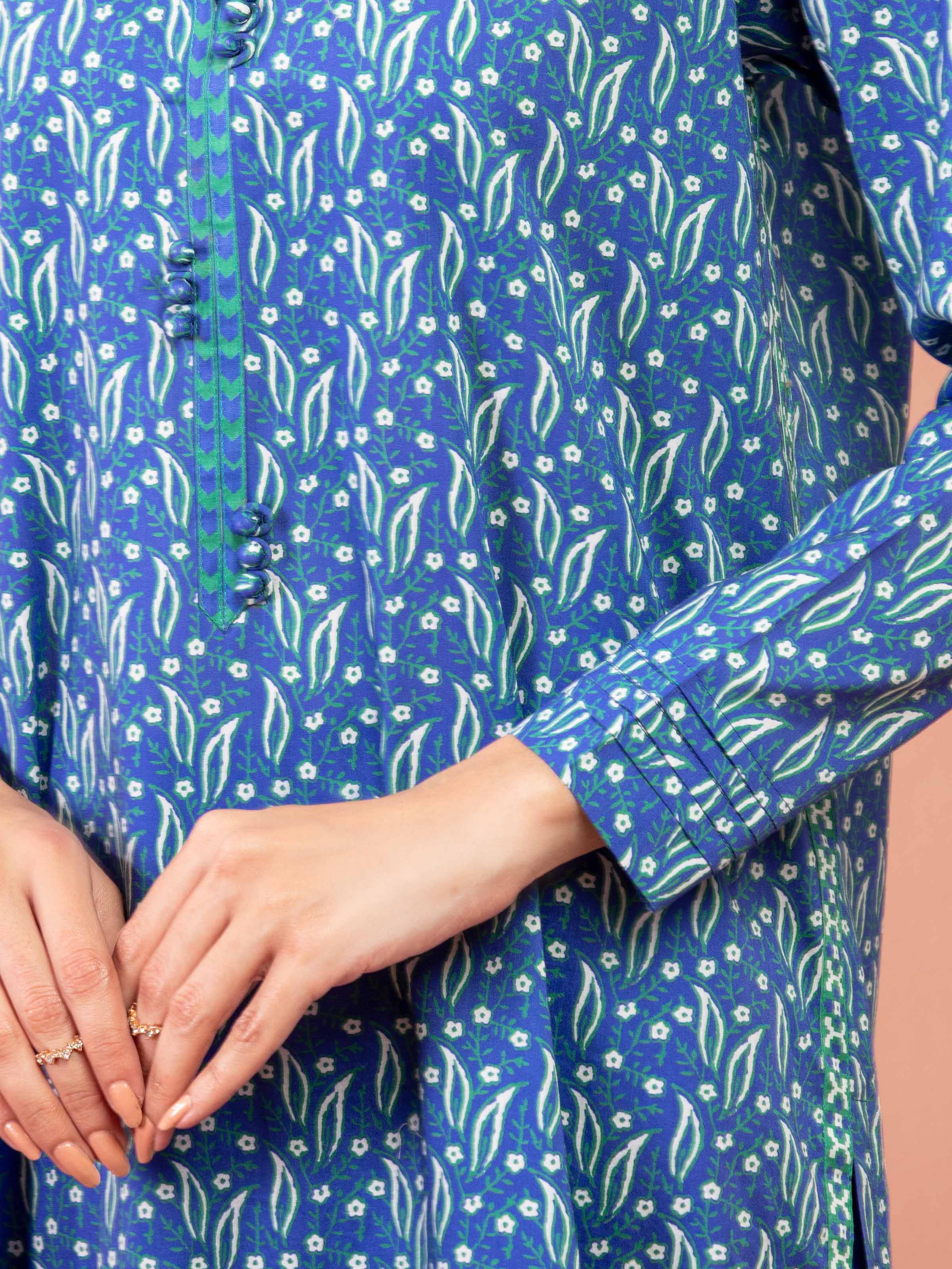 Unstitched Printed Lawn Suit - EWU5A1-35235-3P - Image 3