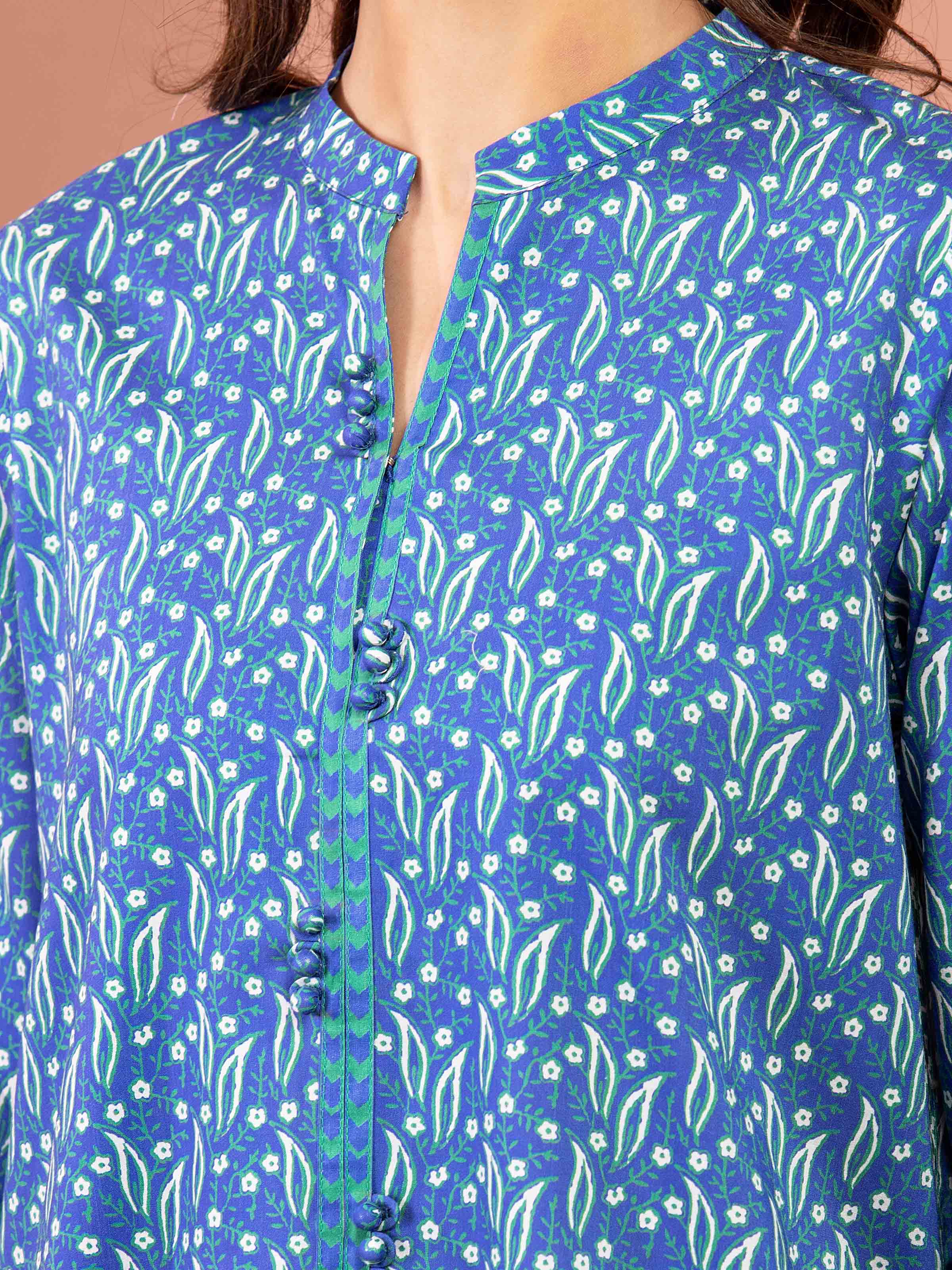 Unstitched Printed Lawn Suit - EWU5A1-35235-3P - Image 4