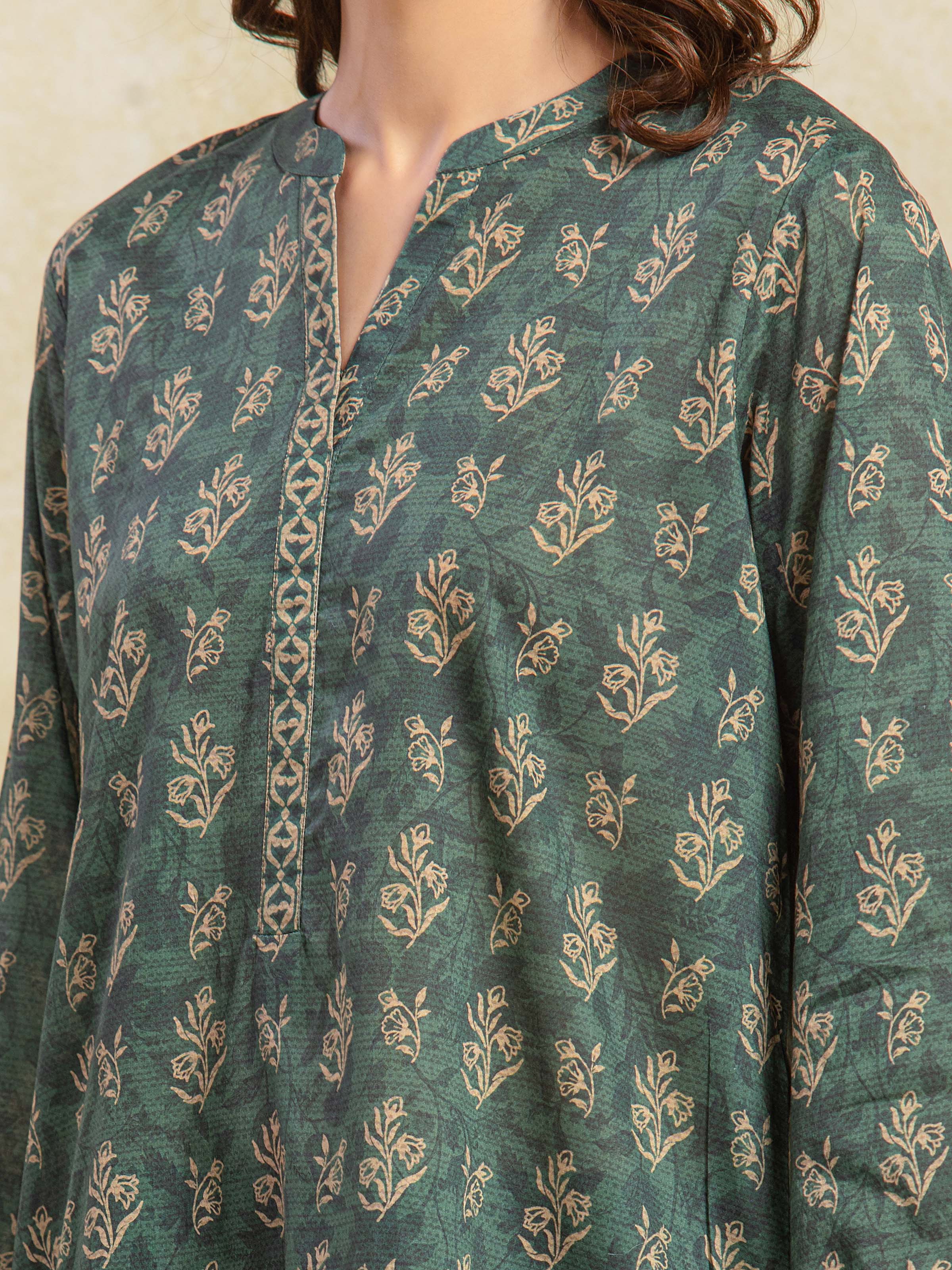 Unstitched Printed Khaddar Suit - EWU5A3-36096-3P - Image 4