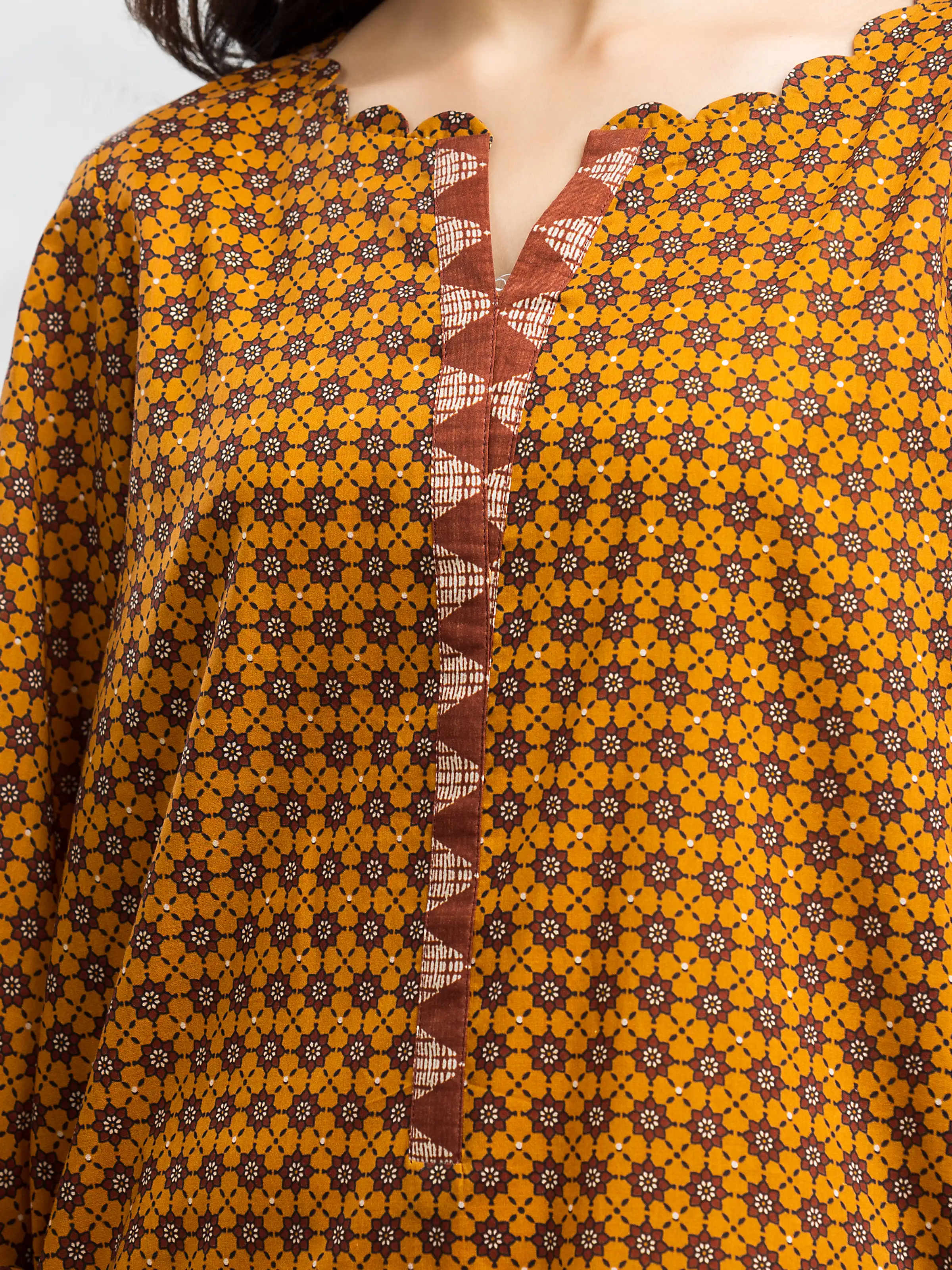 Unstitched Printed Khaddar Suit - EWU24A3-28100-3P - Image 6