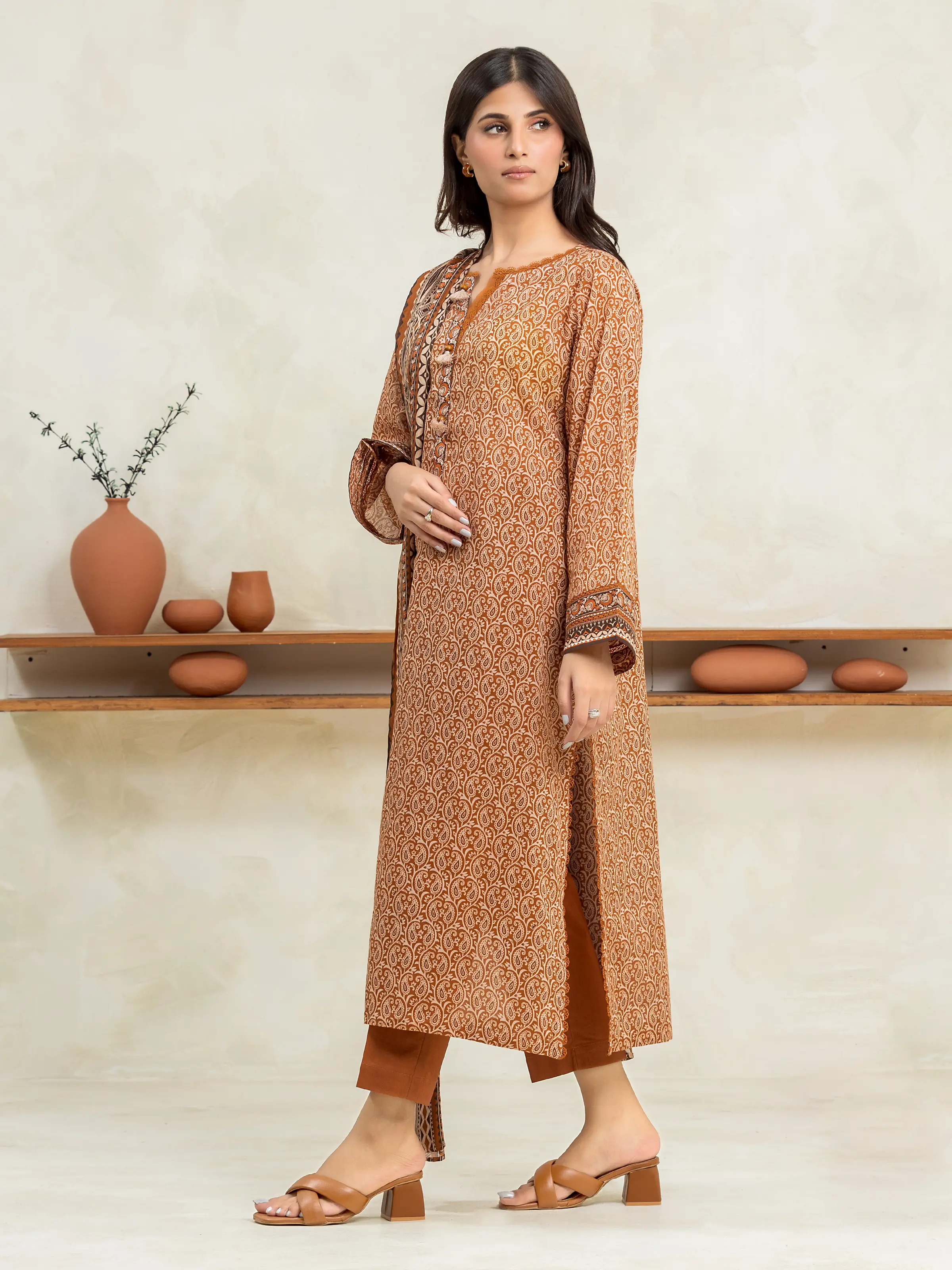 Unstitched Printed Cambric Suit - EWU24A2-29261-3P - Image 2