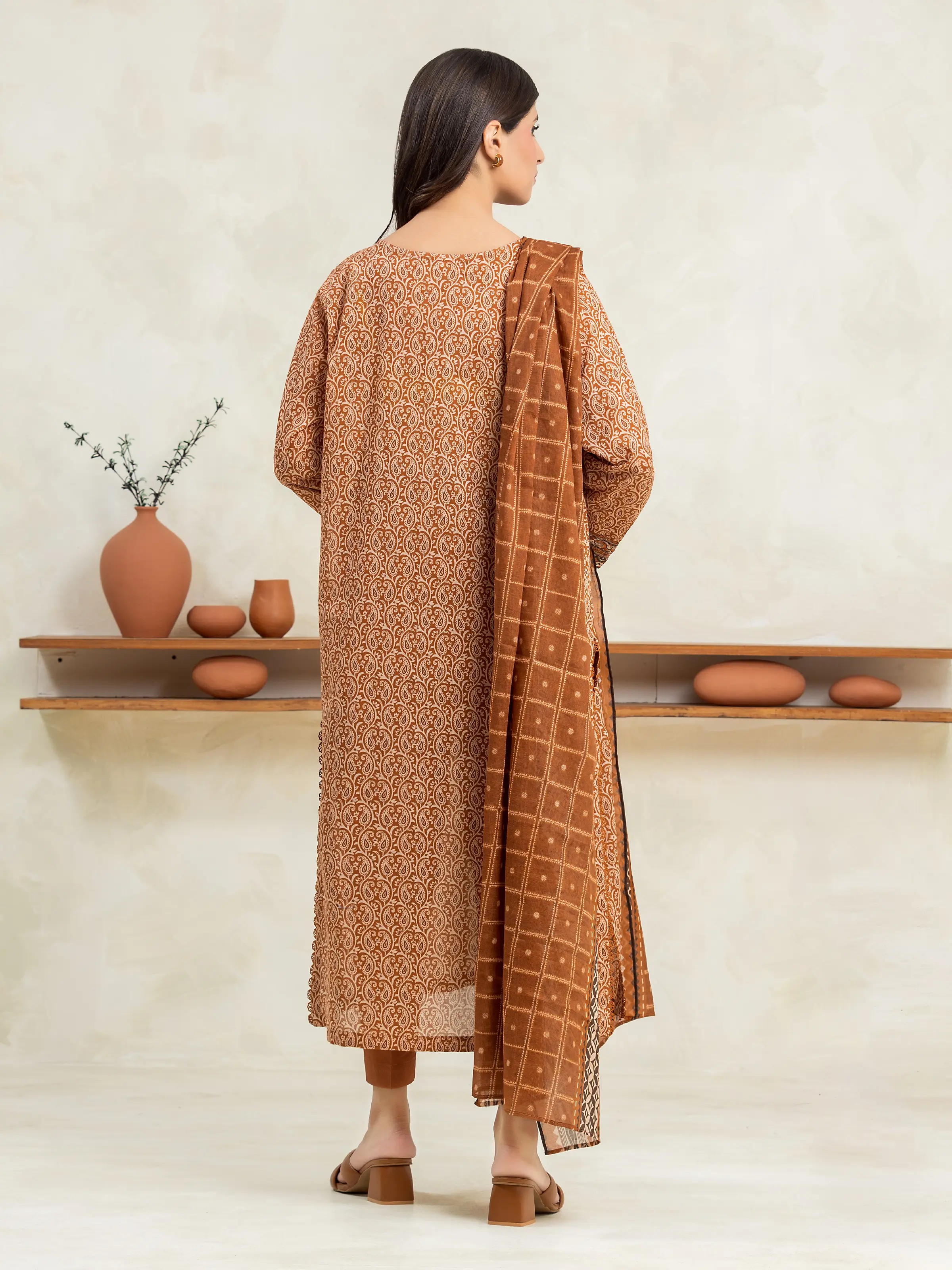 Unstitched Printed Cambric Suit - EWU24A2-29261-3P - Image 3
