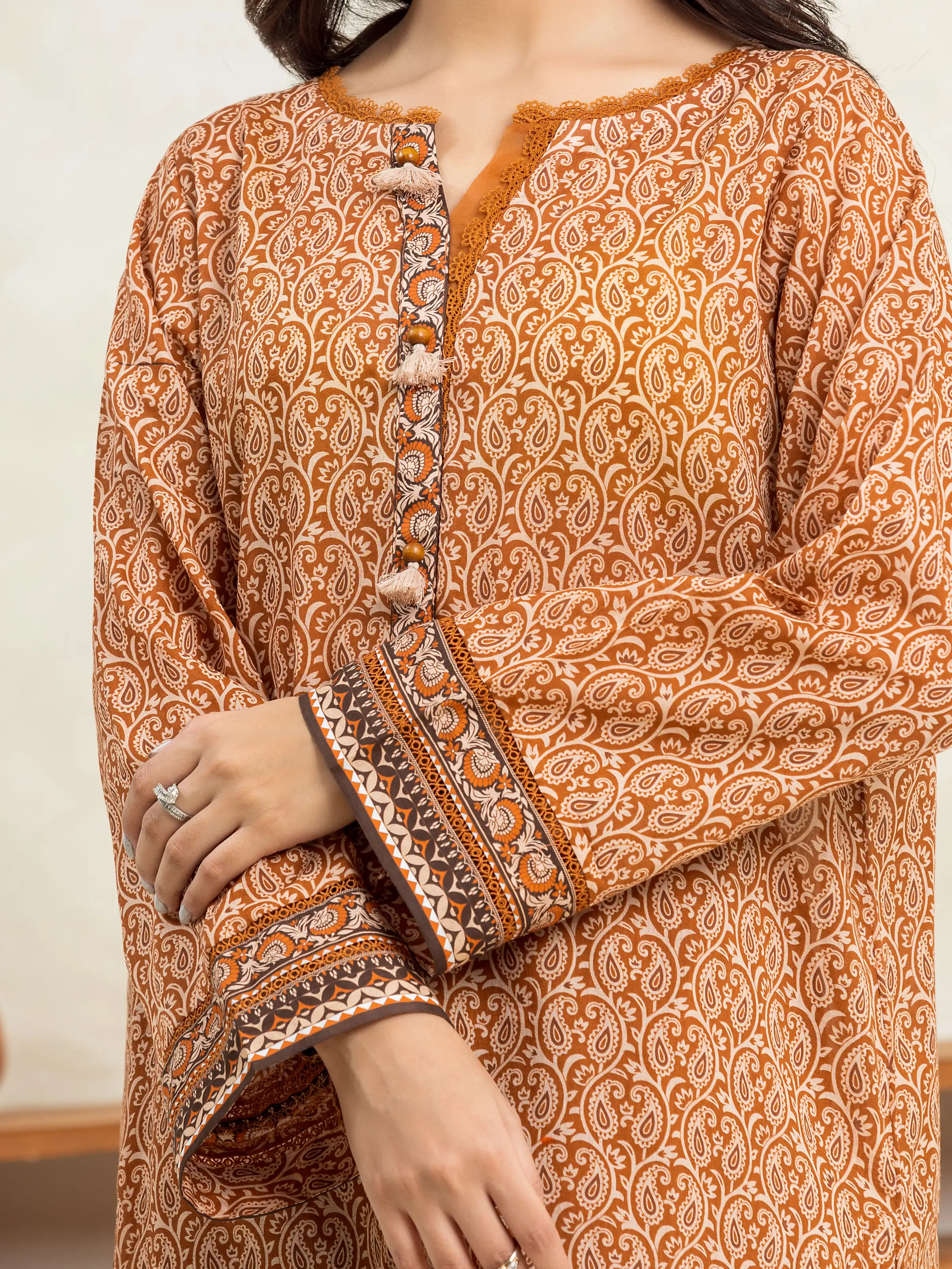 Unstitched Printed Cambric Suit - EWU24A2-29261-3P - Image 5