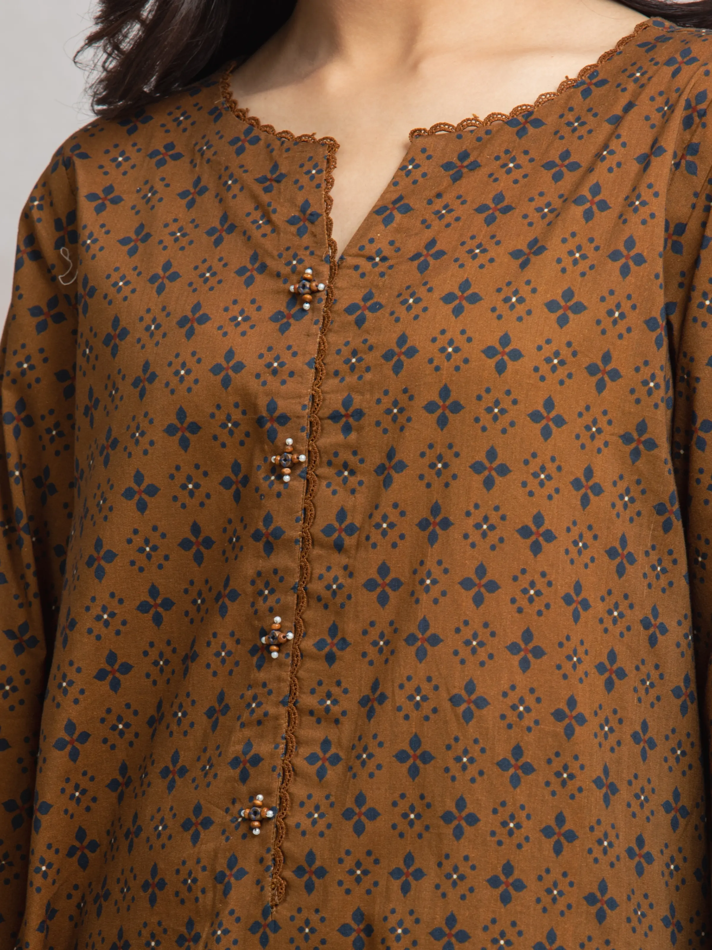 Unstitched Printed Cambric Suit - EWU24A2-29639-3P - Image 4
