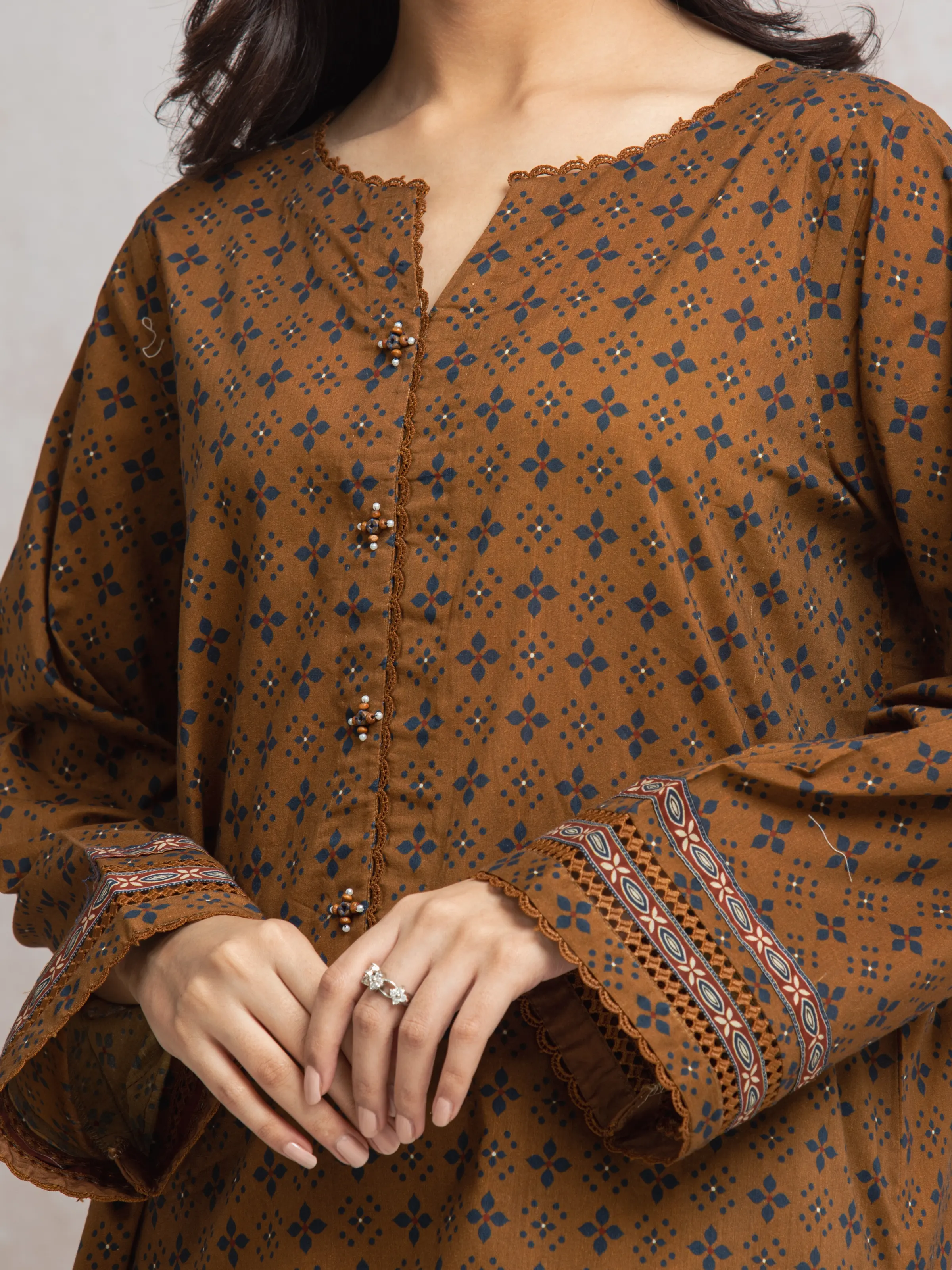 Unstitched Printed Cambric Suit - EWU24A2-29639-3P - Image 3