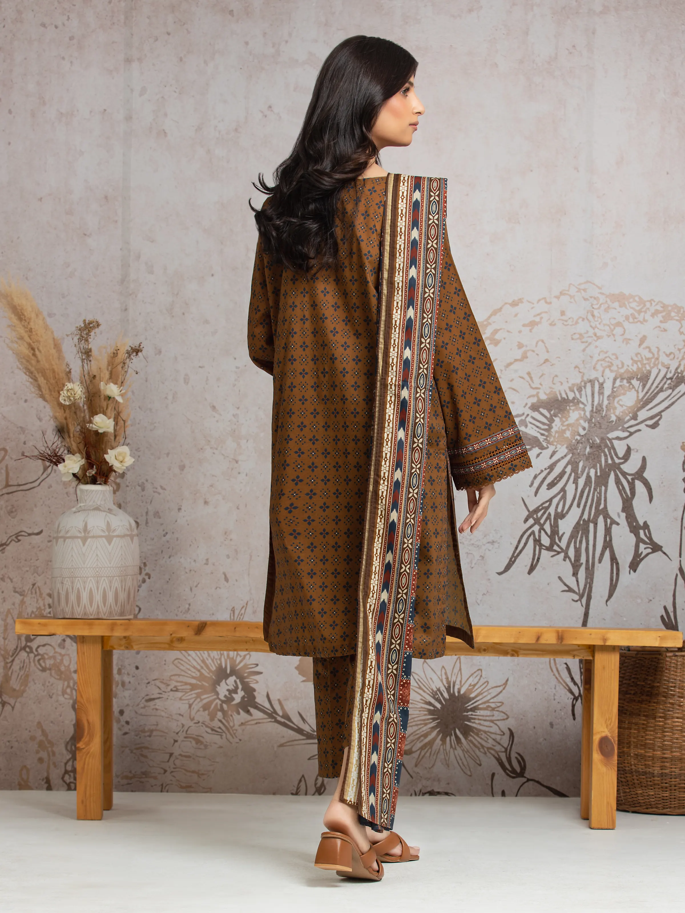 Unstitched Printed Cambric Suit - EWU24A2-29639-3P - Image 2