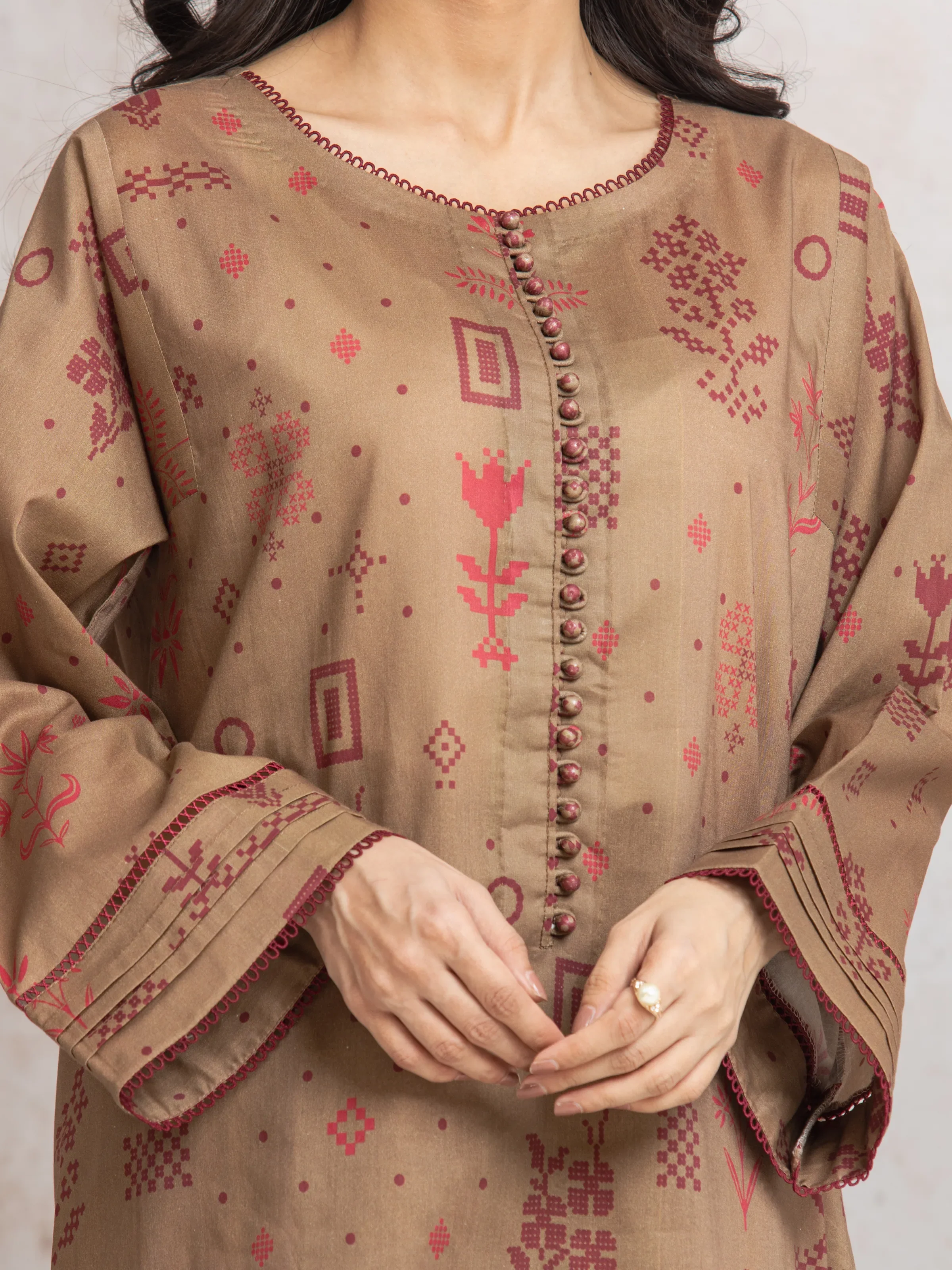 Unstitched Printed Cambric Suit - EWU24M2-022 - Image 3